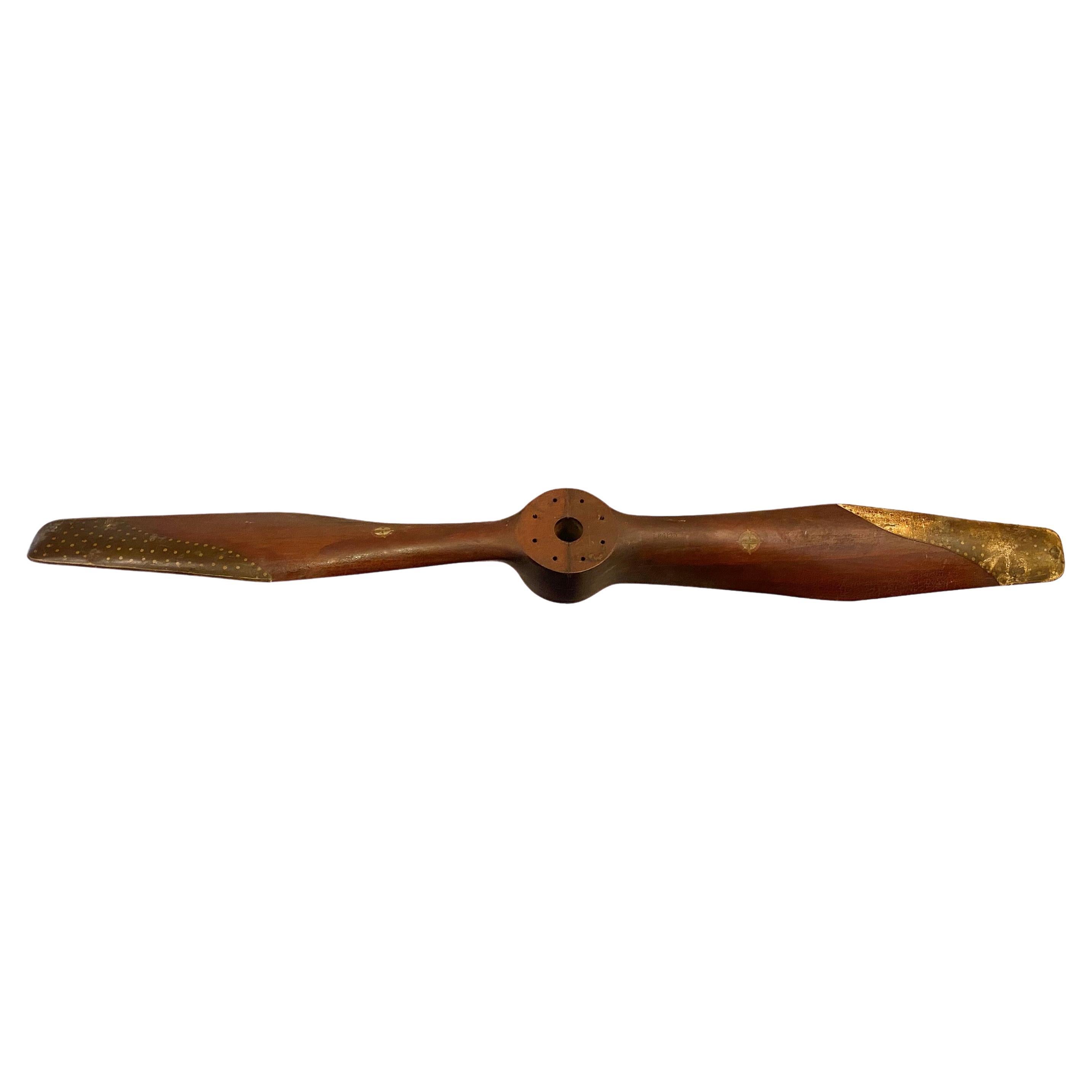 WW1 Curtis Flying Boat Hand Carved Wood Propeller For Sale
