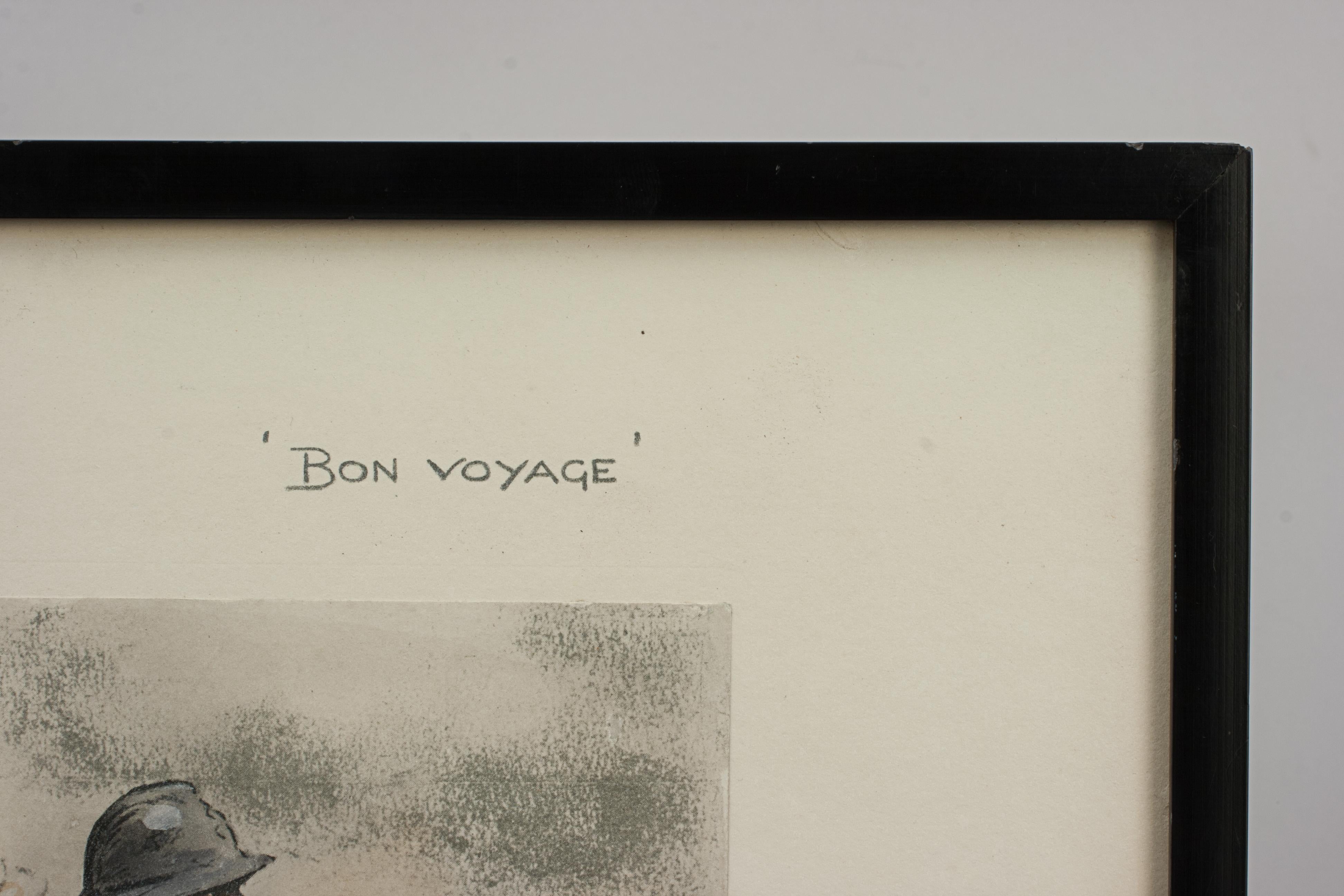 Estampado Militar WW1 Bon Voyage, por Snaffles Papel en venta