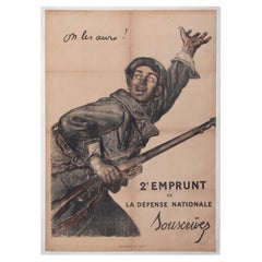 Primera Guerra Mundial '¡Oh Les Aura! Cartel francés de Jules-Abel Faivre, mediados de los 80