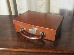 WWw11, Tiny Leather Attaché Case First Aid Medical Equipment