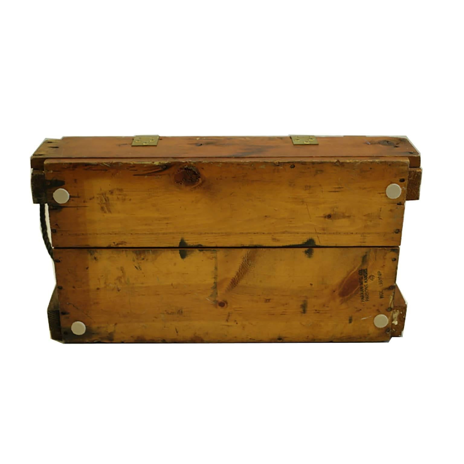 WW11 Wooden Mortar Cartidge Box, circa 1940s 2