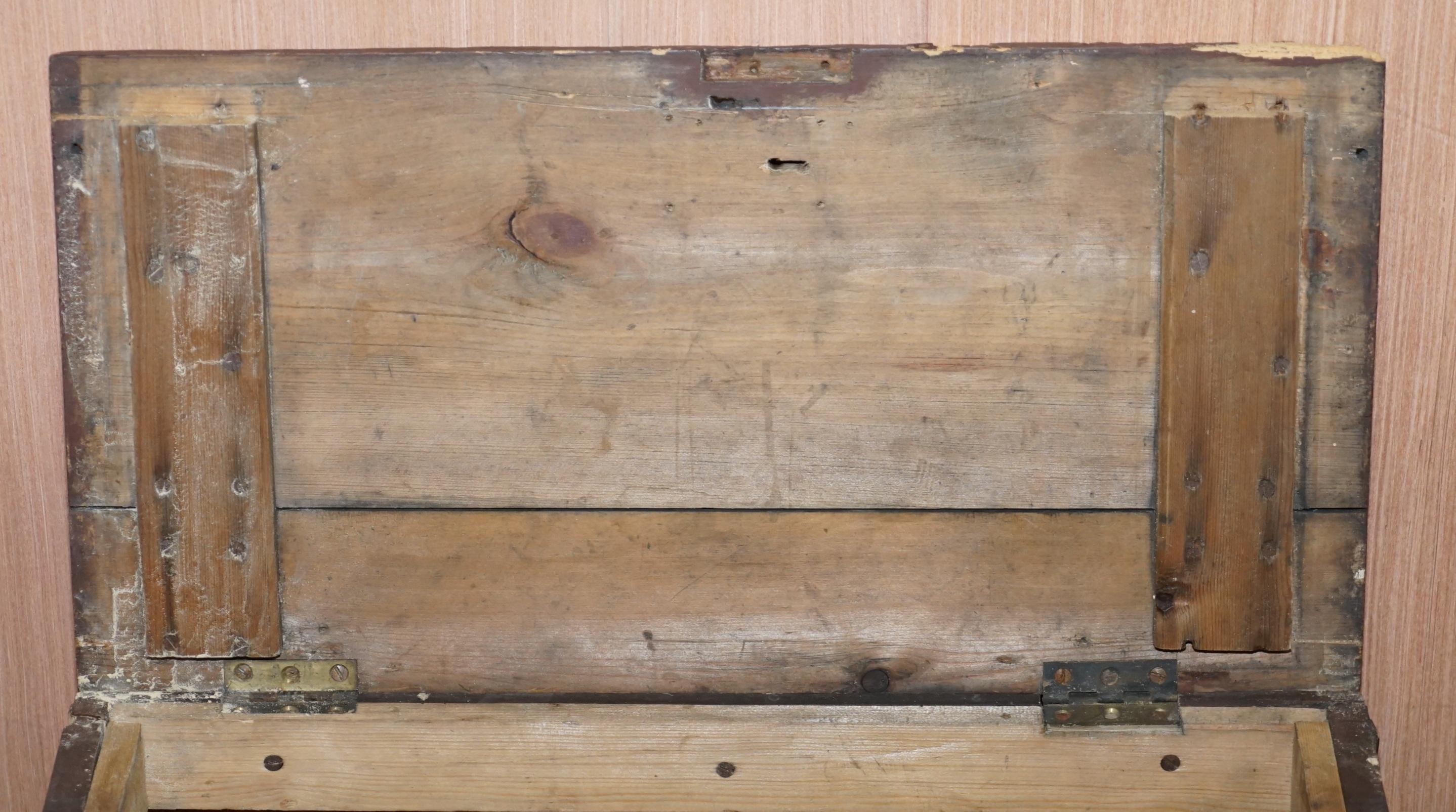 WW2 1939-1945 8th Battalion the Durham Hd Hq Wing Military Campaign Chest Trunk For Sale 4