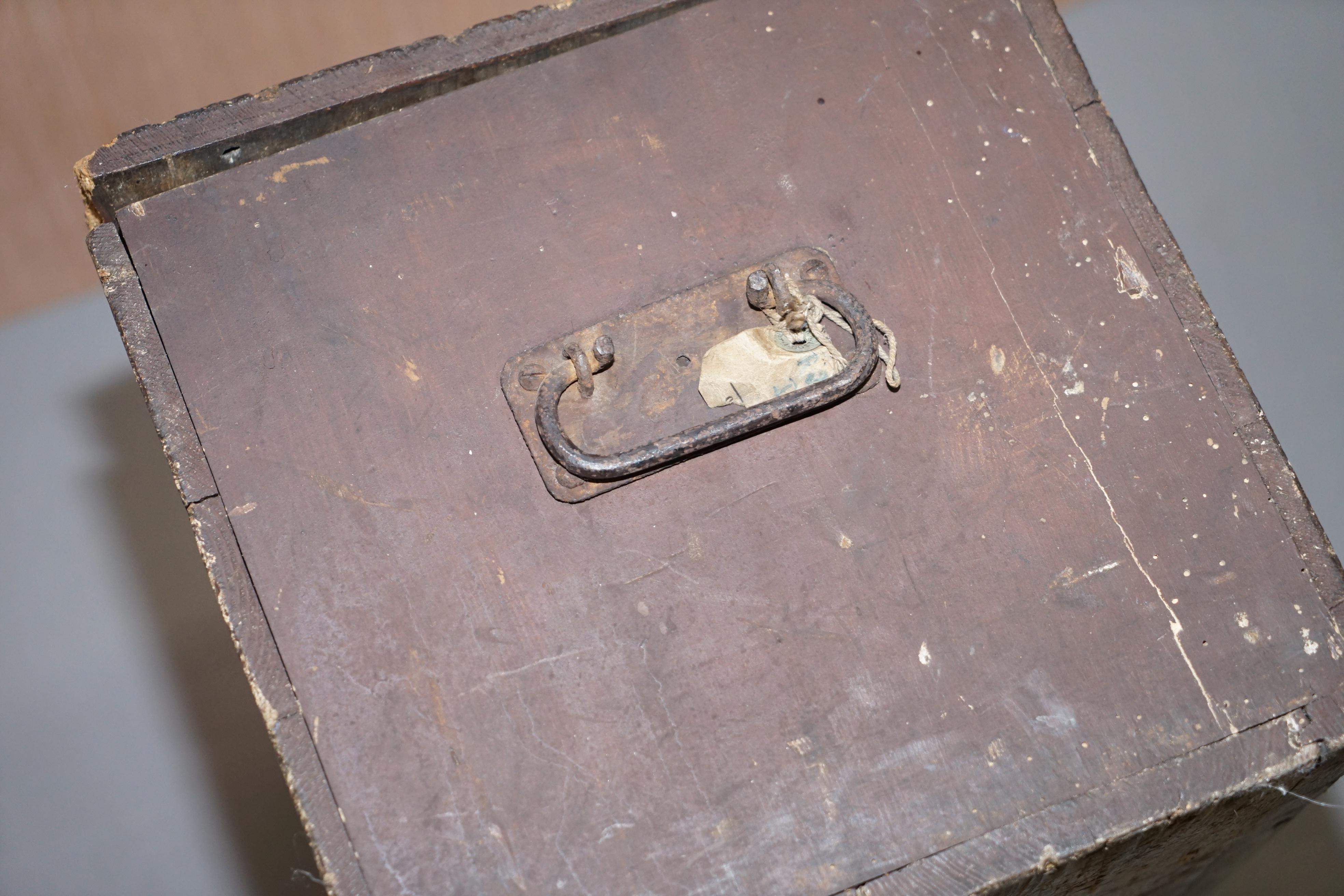 WW2 1939-1945 8th Battalion the Durham Hd Hq Wing Military Campaign Chest Trunk For Sale 7