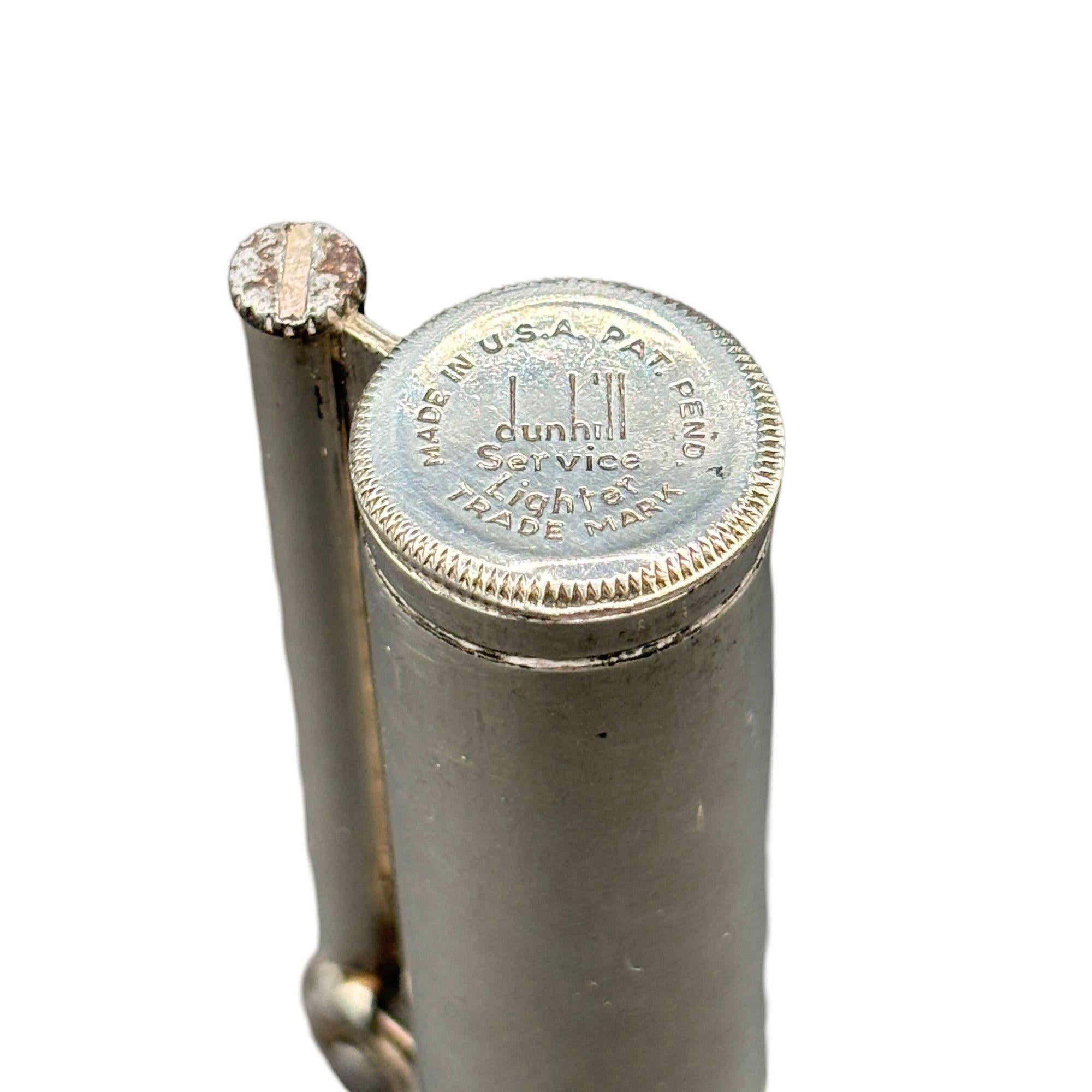 Accendino militare da trincea Dunhill d'epoca in argento sterling della seconda guerra mondiale In condizioni ottime in vendita a Van Nuys, CA