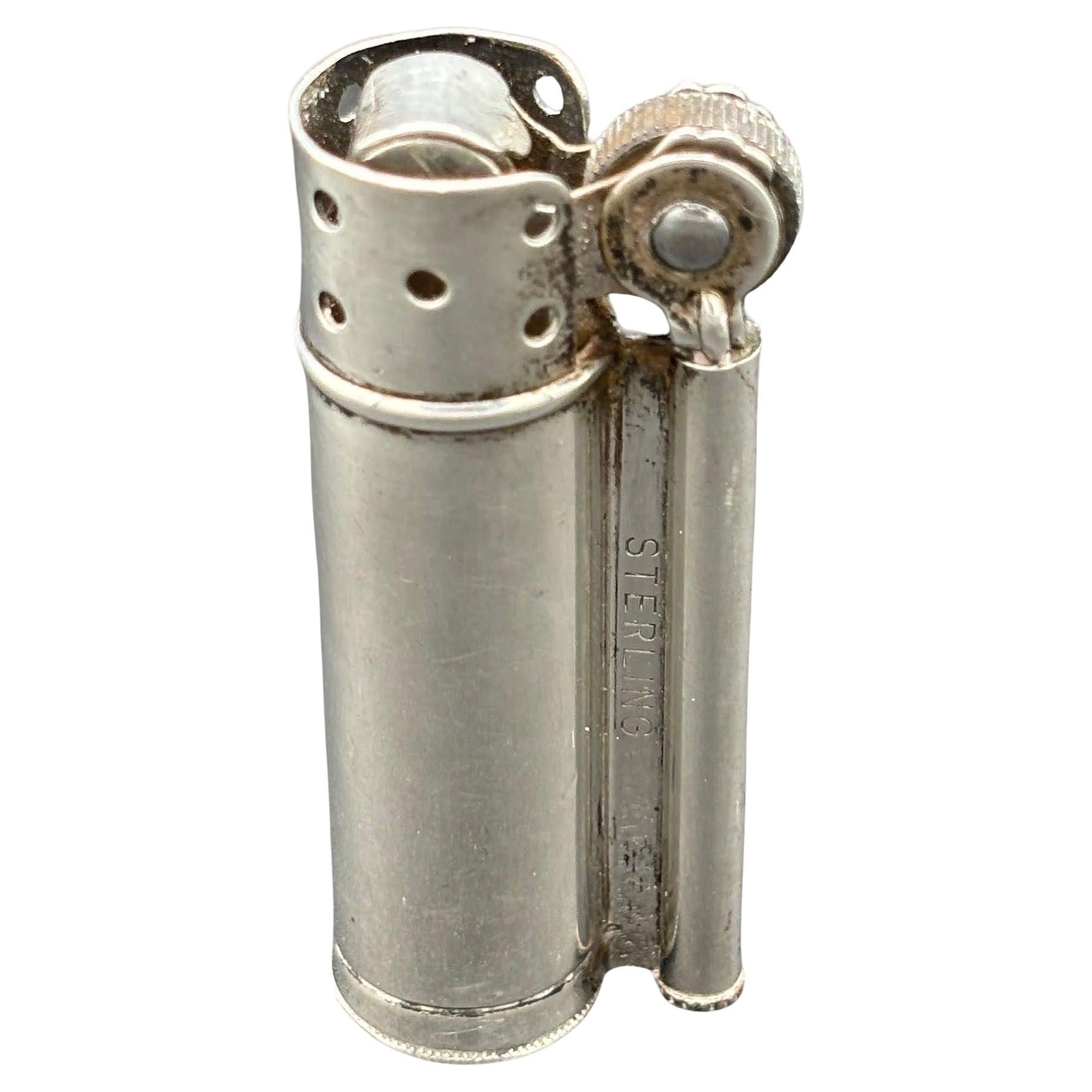 WW2 Sterling Silver Vintage Dunhill Military Trench Service Lighter