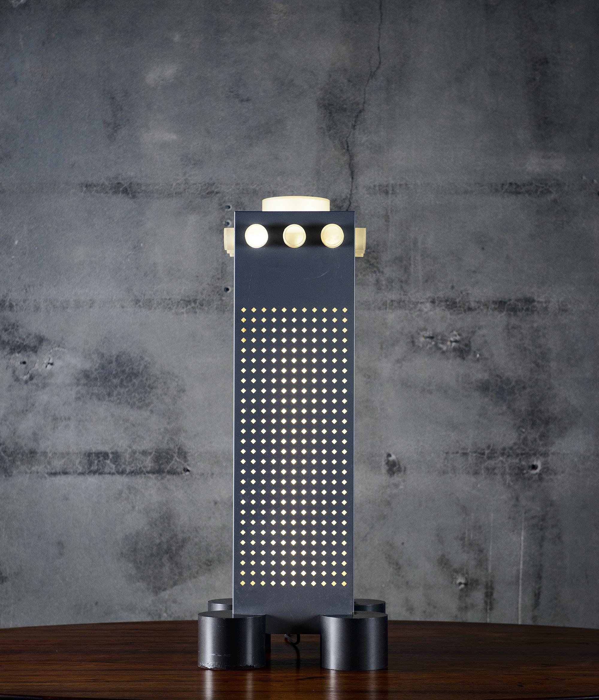 Matteo Thun & Andrea Lera 'WWF Tower' floor lamp by Bieffeplast, Padua.