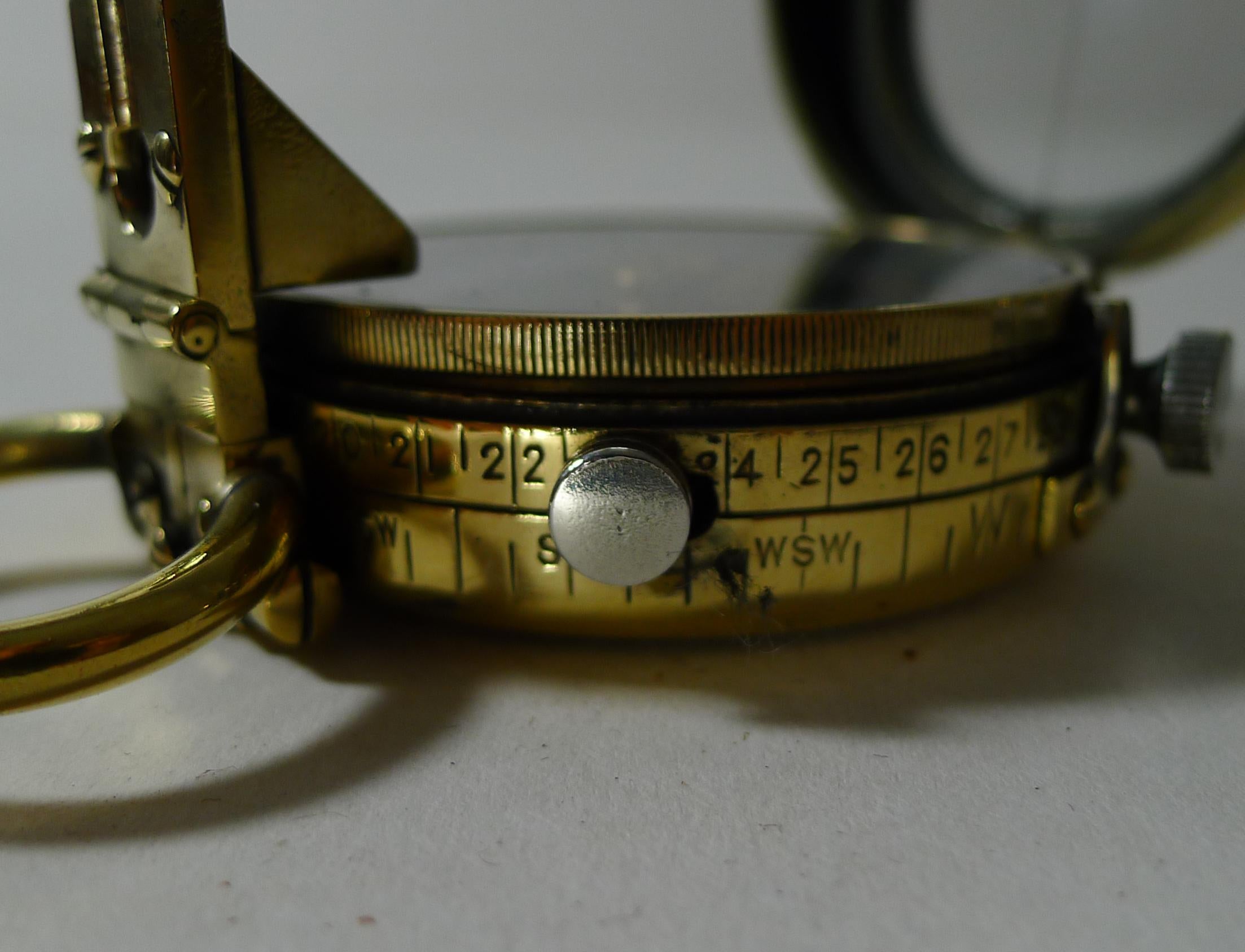 WWI 1915 British Army Officer's Compass, Verner's Patent by Ed Koehn Geneva 1