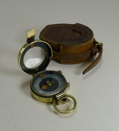 WWI 1915 British Army Officer's Compass, Verner's Patent MK VII by Cary, London