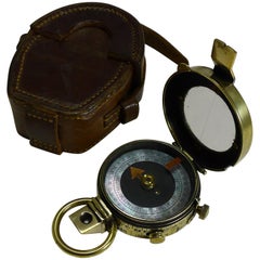 WWI 1915 British Army Officer's Compass, Verner's Patent MK VII by Cary, London