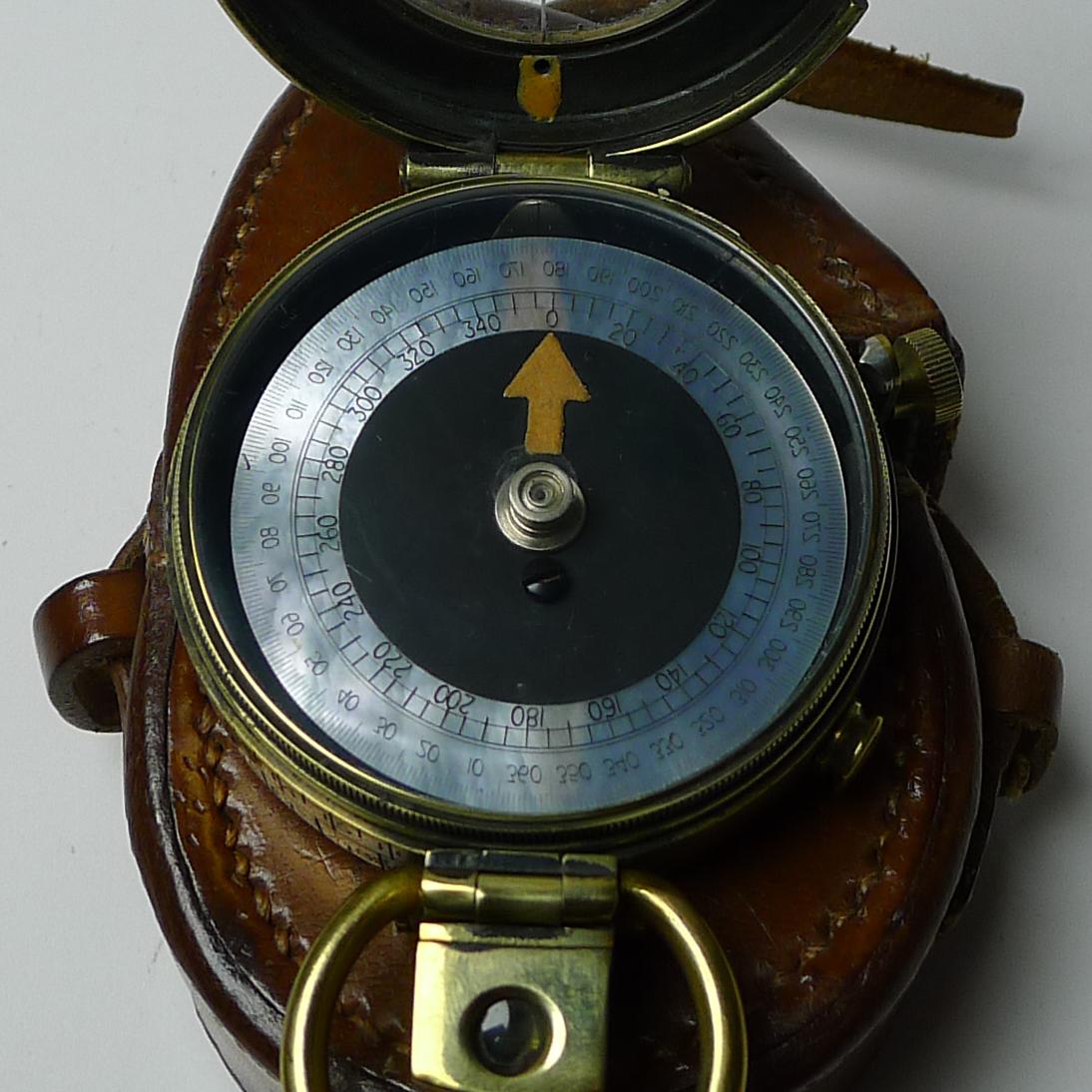 WWI 1917 British Army Officer's Compass, Verner's Patent by French Ltd. 5