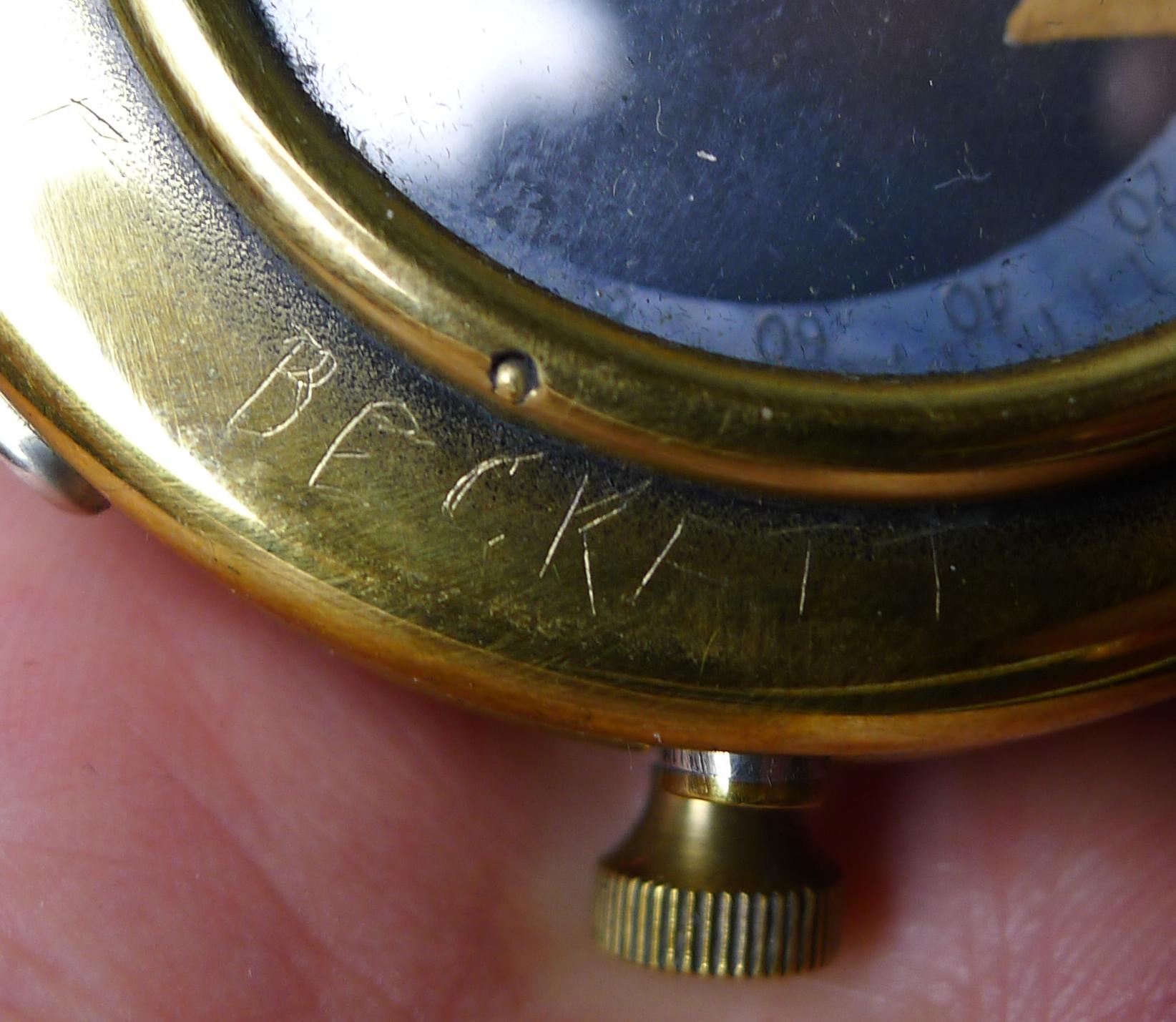 WWI 1917 British Army Officer's Compass, Verner's Patent by French Ltd. 4