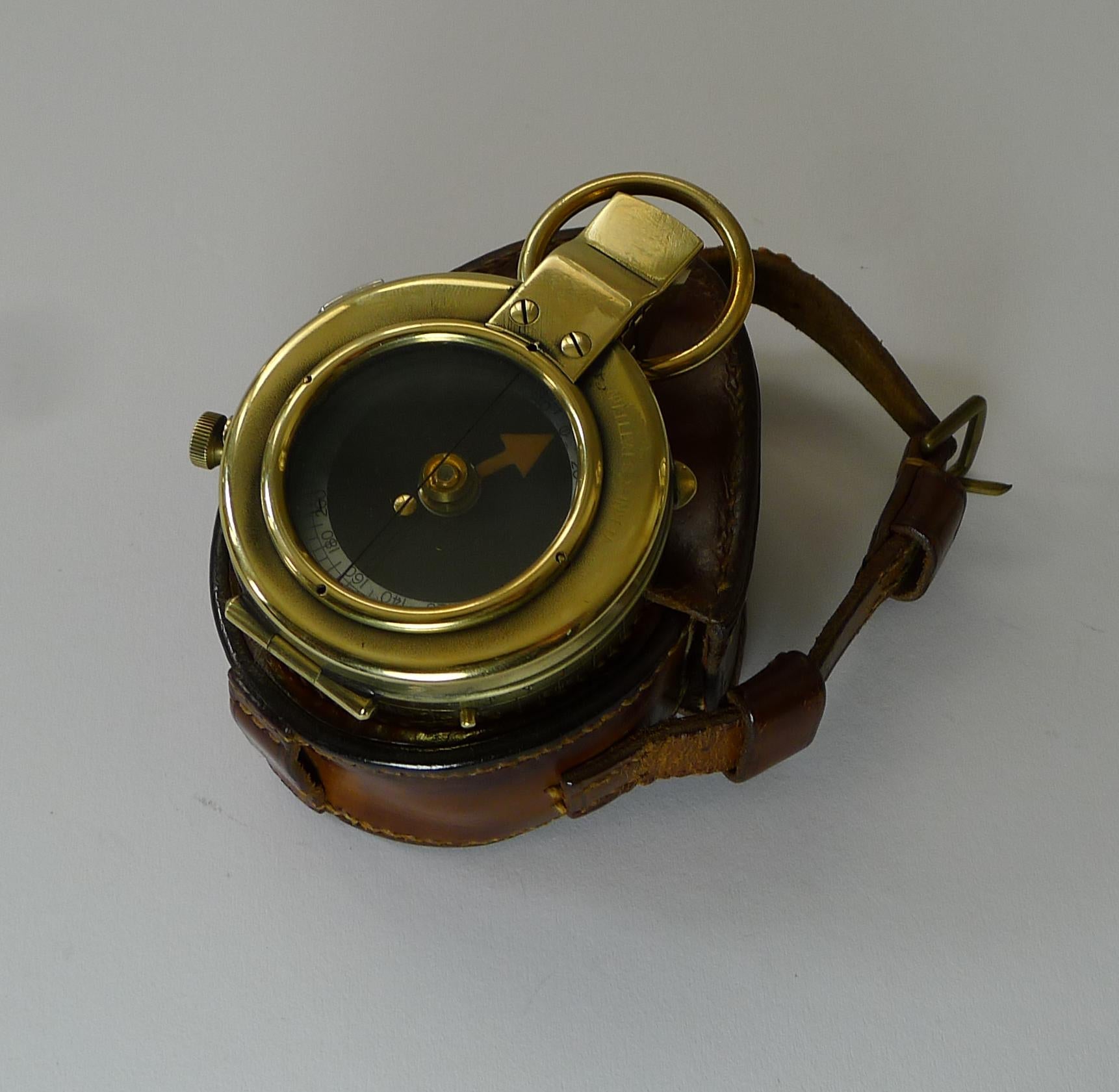 WWI 1917 British Army Officer's Compass, Verner's Patent Mk viii by French Ltd 5