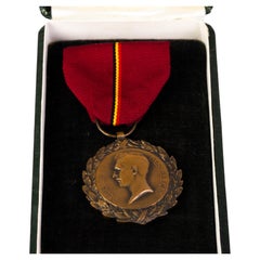 Antique WWI Belgian War King Albert Medal 1914-1918