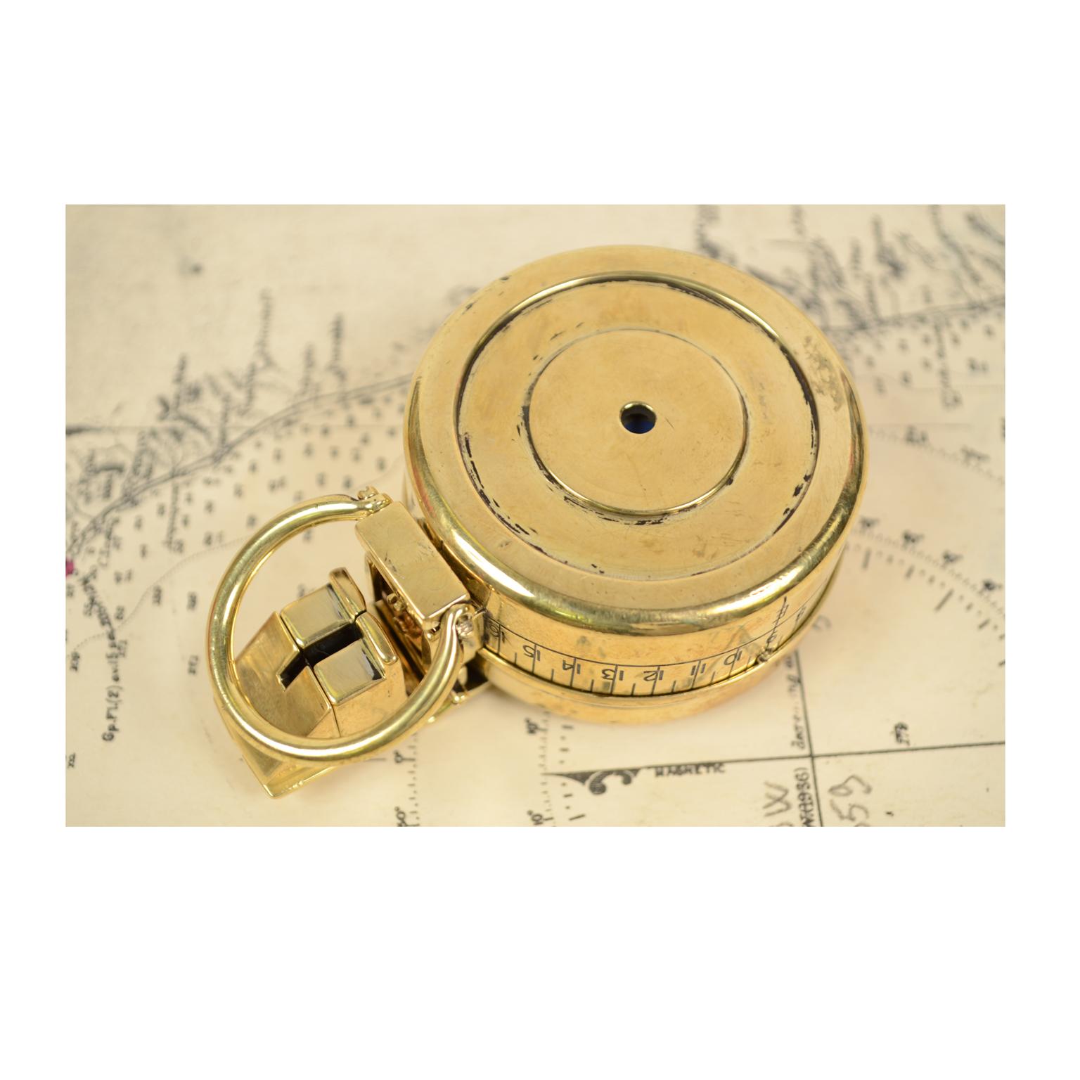 WWI Brass Compass Used by the British Army Officers 8