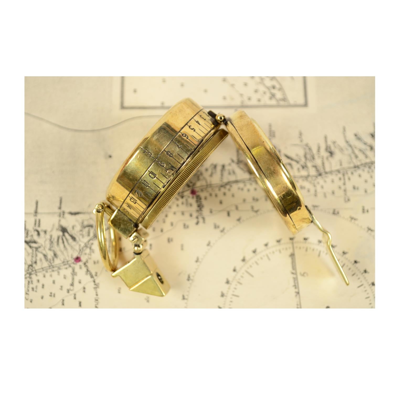 WWI Brass Compass Used by the British Army Officers 3