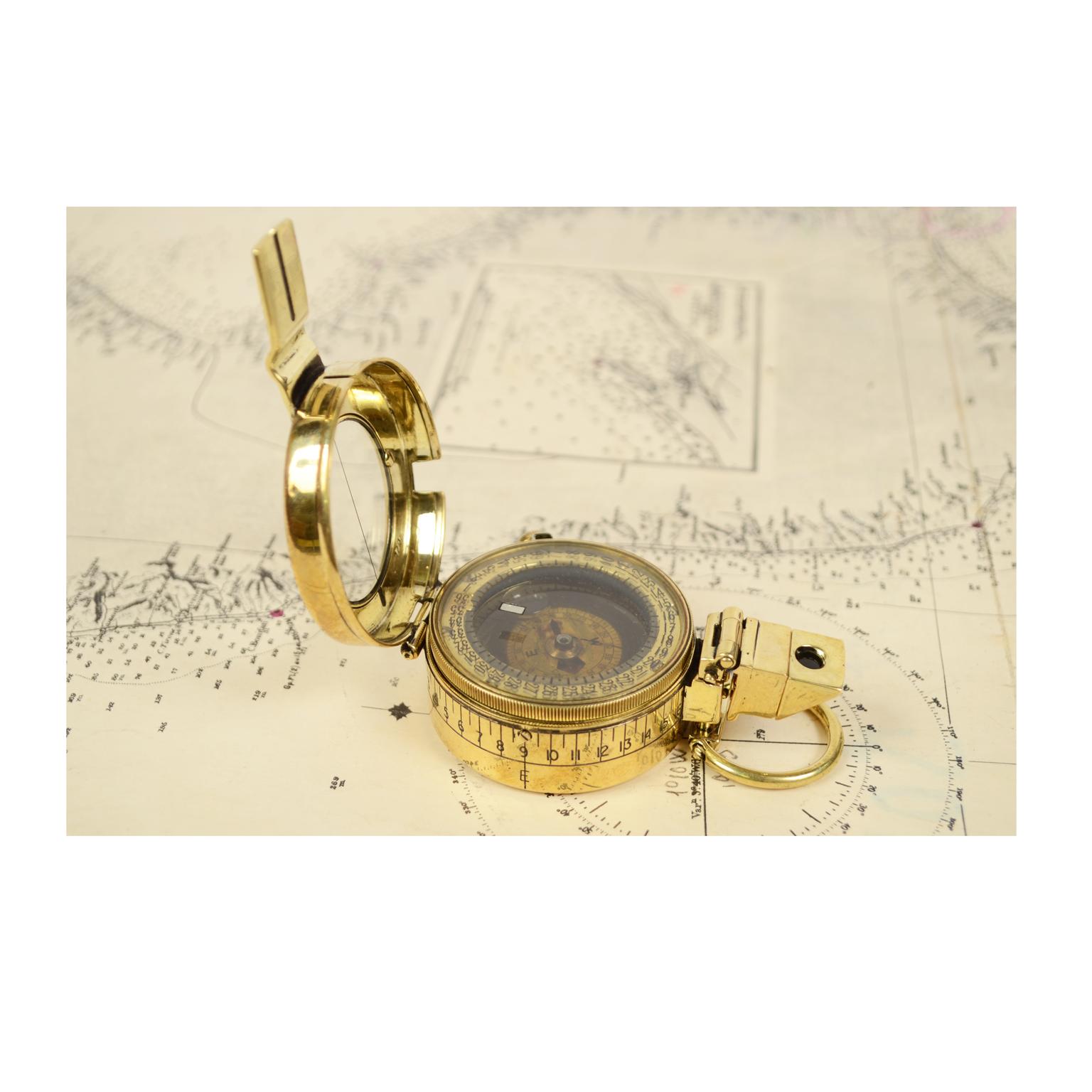 WWI Brass Compass Used by the British Army Officers 4