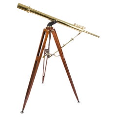 Antique WWI Era Tripod Mounted "Century" Telescope by Watson & Sons of London