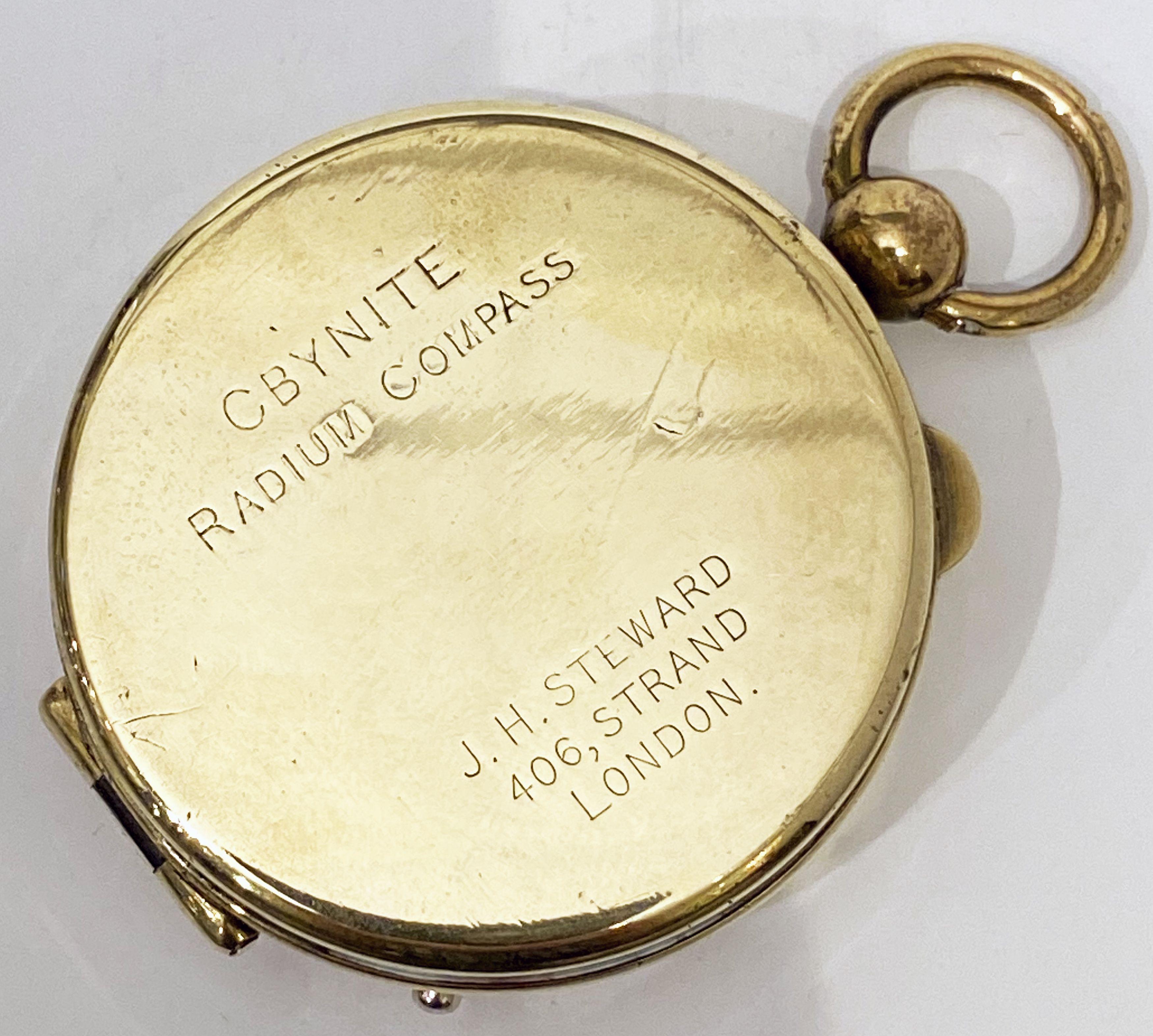 WWI Military Officer's Marching Compass, Cbynite Radium Compass 2