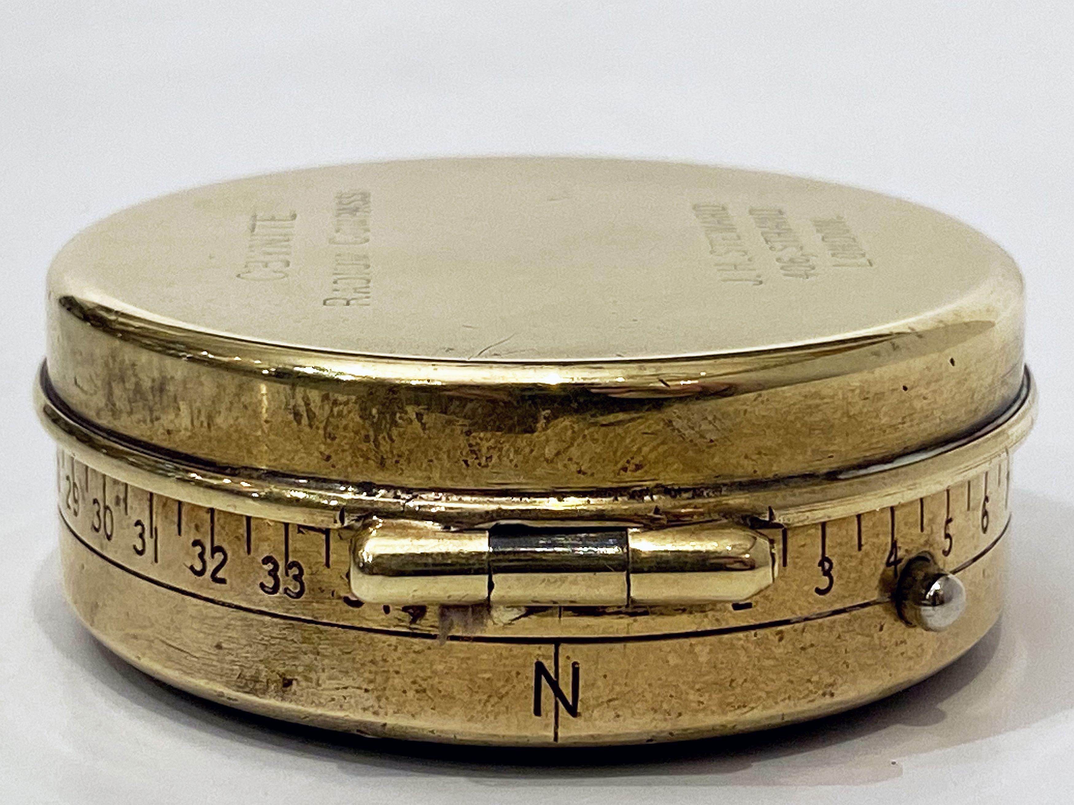 WWI Military Officer's Marching Compass, Cbynite Radium Compass 5