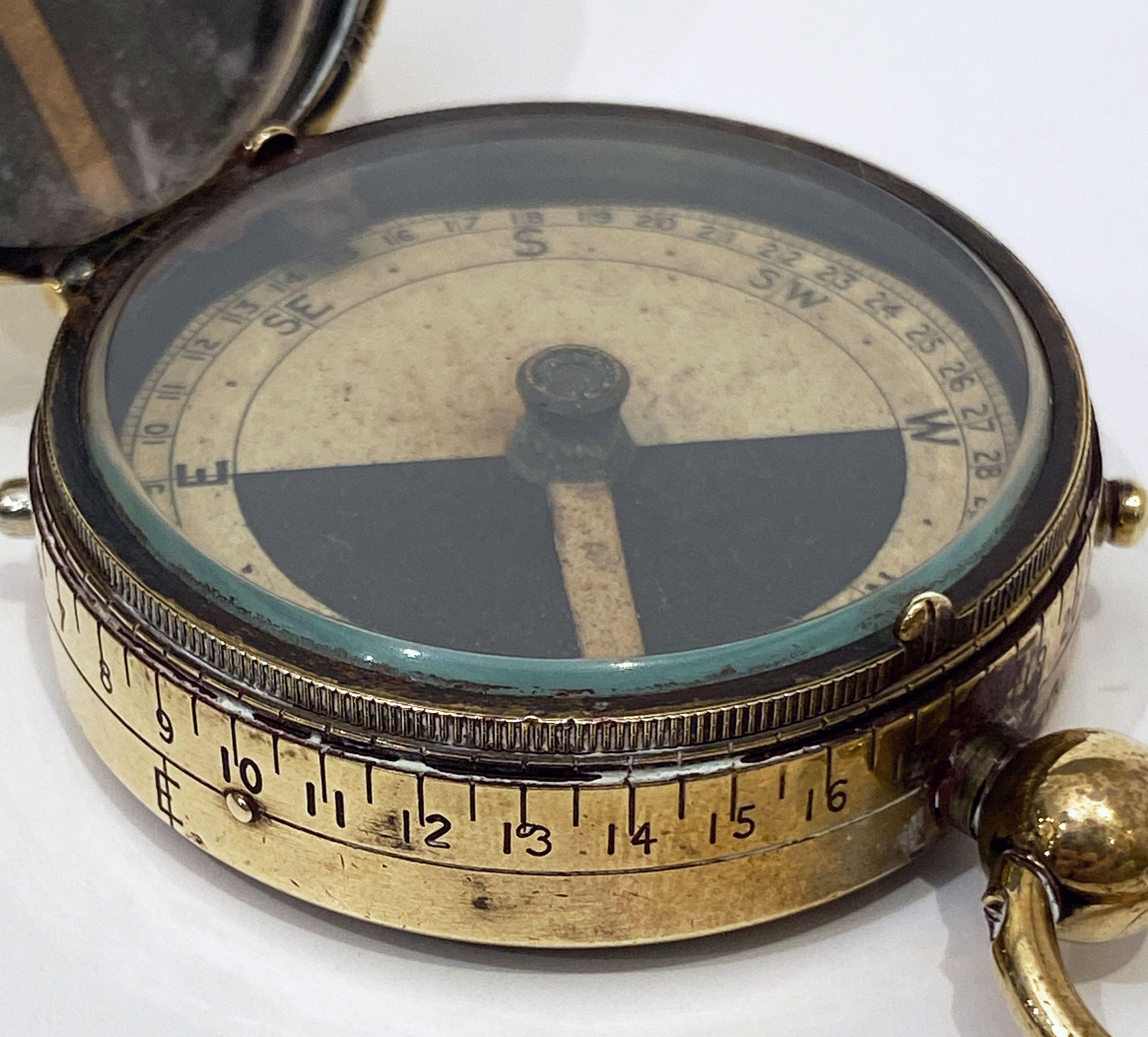 20th Century WWI Military Officer's Marching Compass, Cbynite Radium Compass