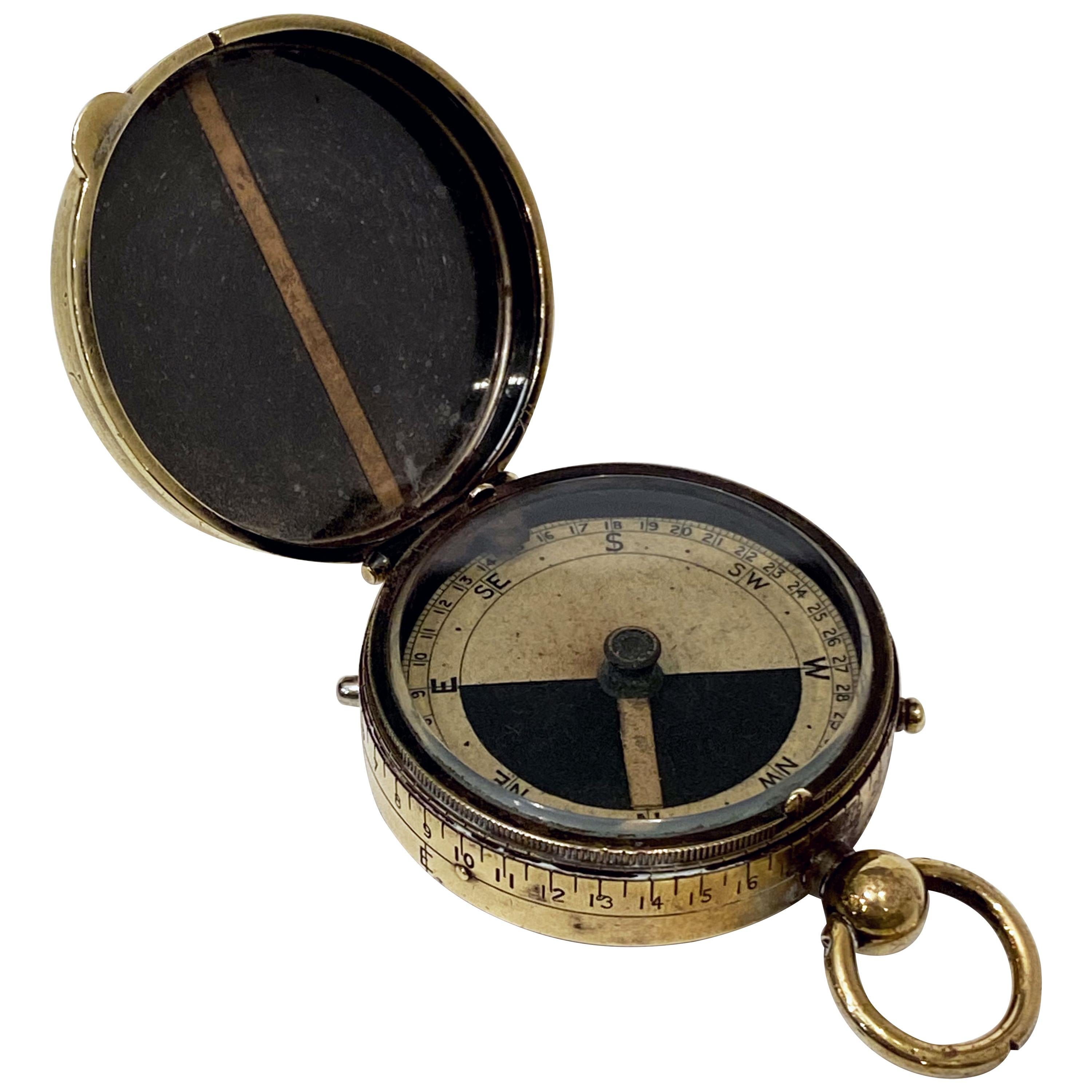 WWI Military Officer's Marching Compass, Cbynite Radium Compass