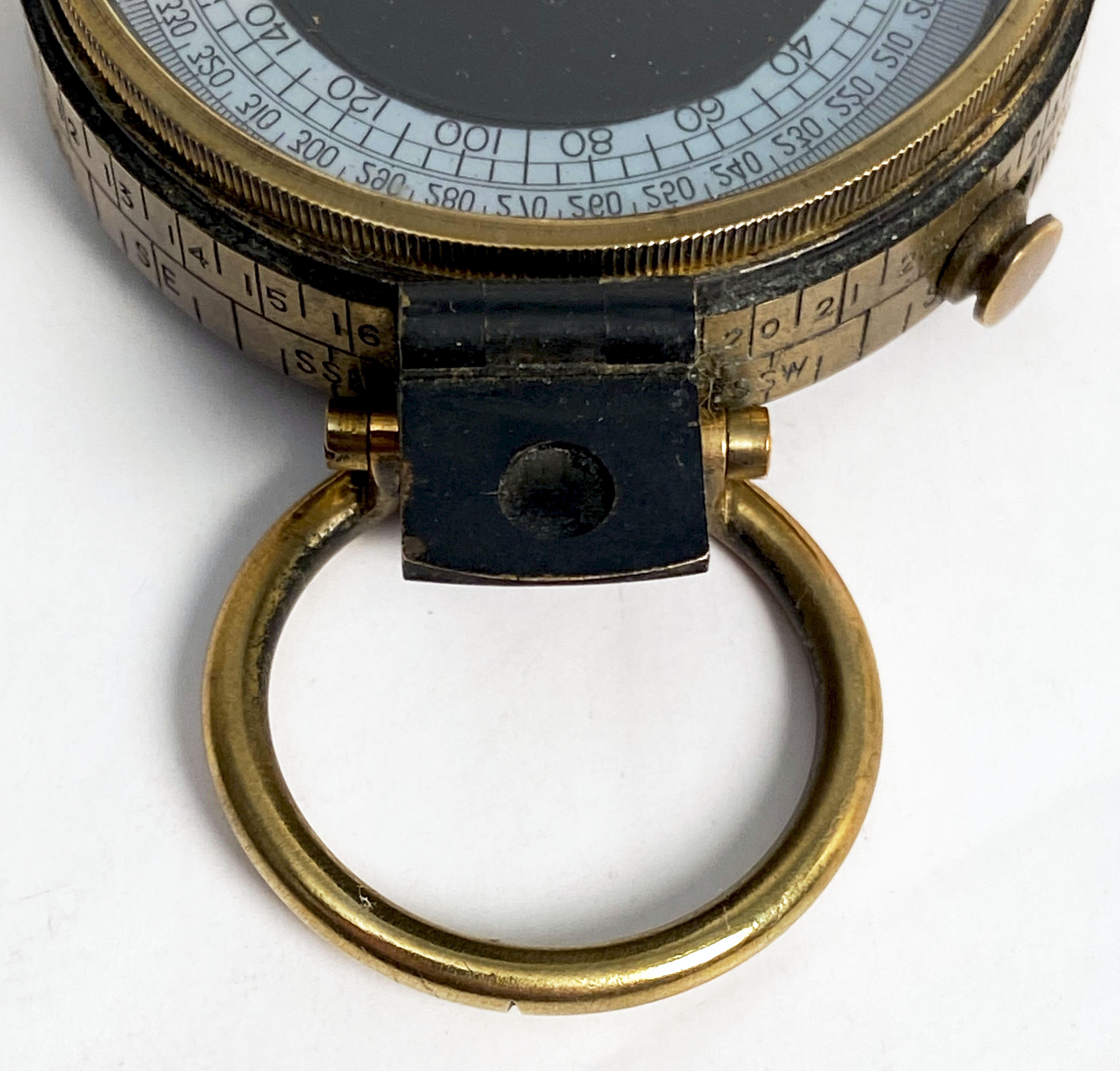 WWI Military Officer's Marching Compass Dated 1918, Verners Patent VIII 3