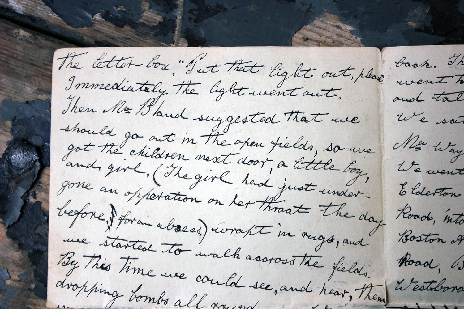 WWI Period Hand-Written Account of May 26th 1916; Relating to Zeppelin Air-Raid For Sale 3