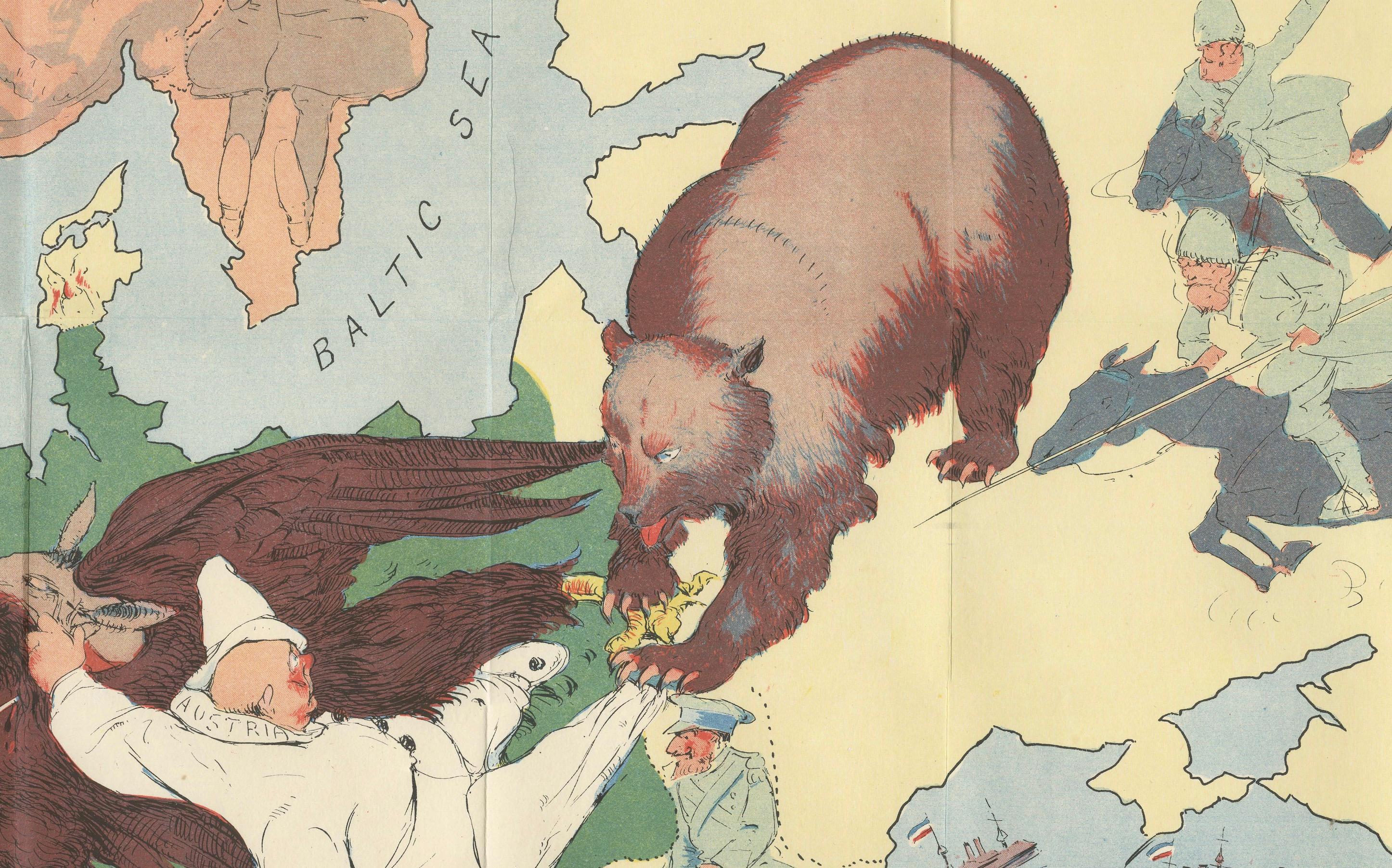 Carte satirique de la Première Guerre mondiale : Kill That Eagle