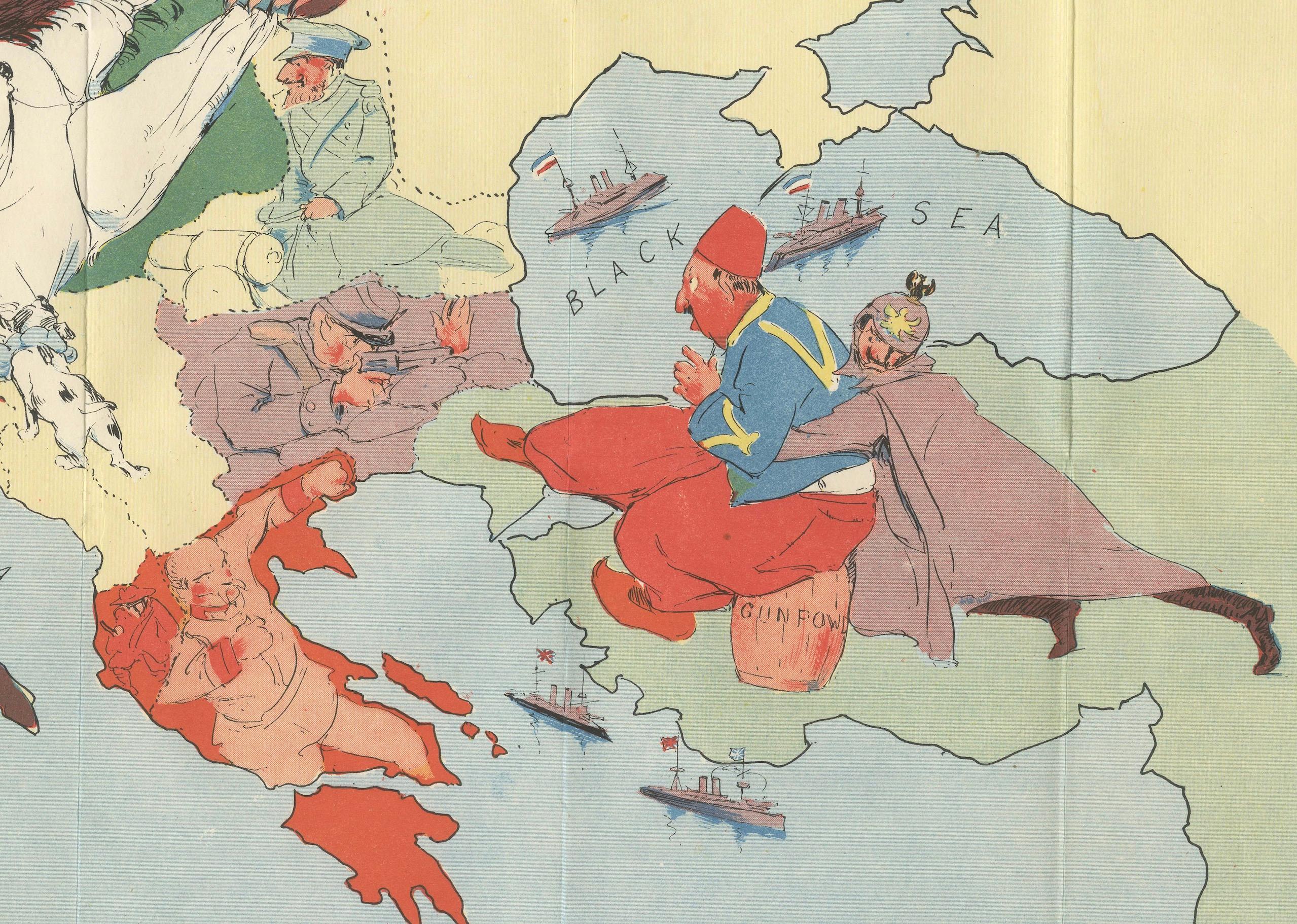 Début du 20ème siècle Carte satirique de la Première Guerre mondiale : Kill That Eagle