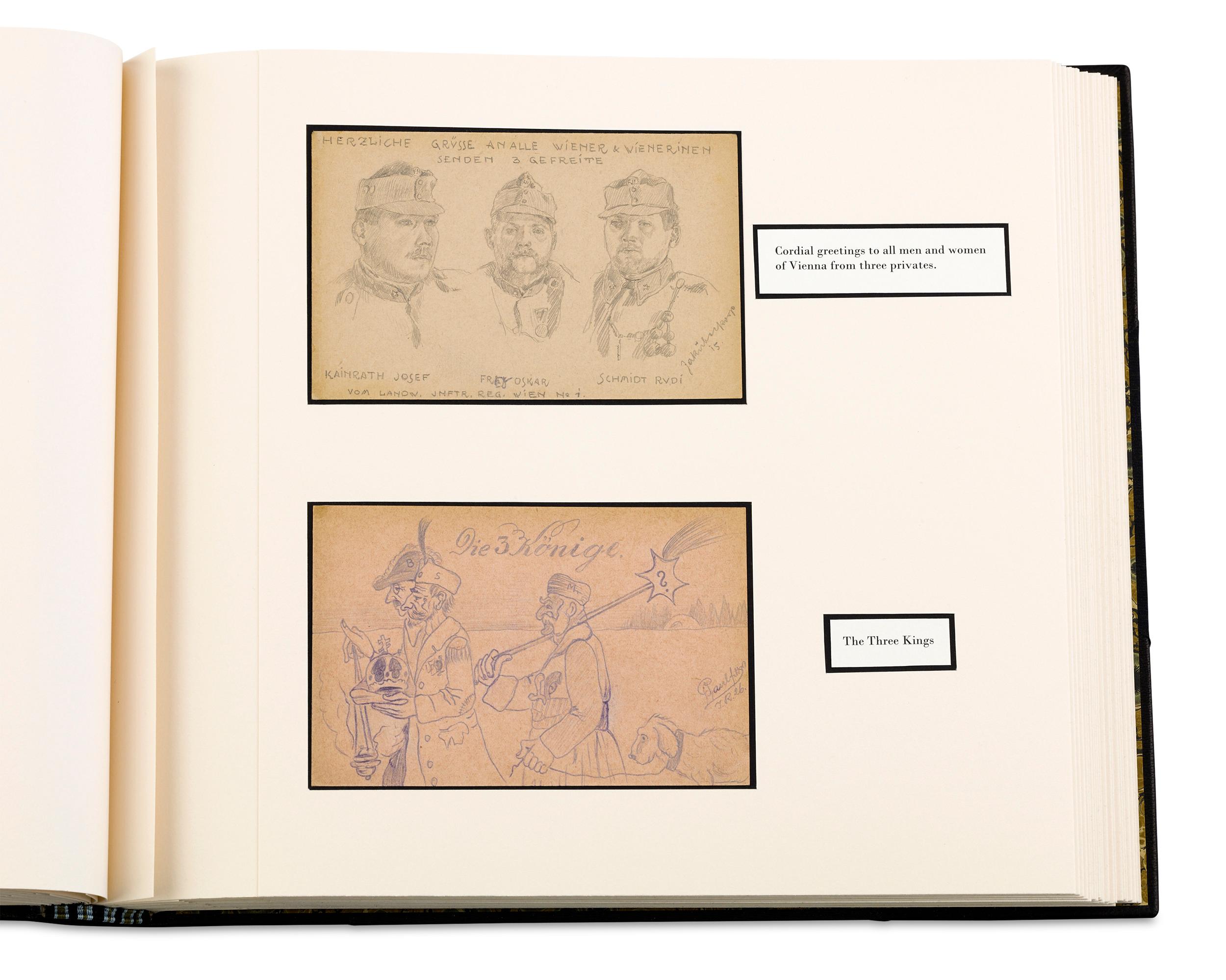 Cuir Livre d'art des tranchées de la Première Guerre mondiale en vente