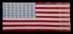 WWII 48 Star American Flag Made in France or Belgium to Welcome US Troops