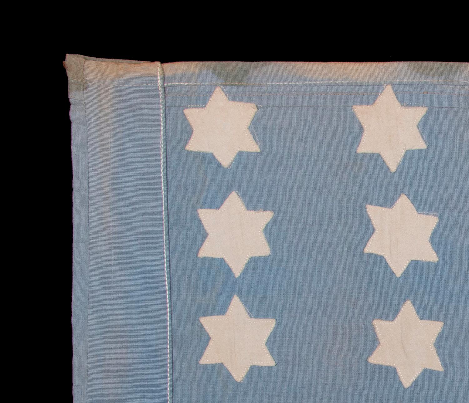 WWII 48 Star American Flag Made in France or Belgium to Welcome US Troops In Good Condition In York County, PA