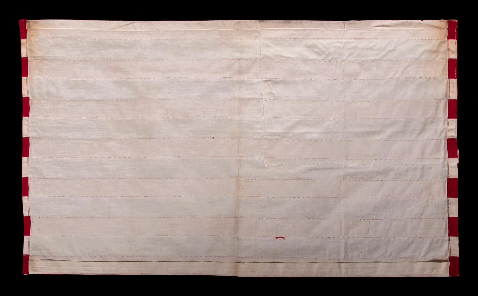 Cotton WWII 48 Star American Flag Made in France or Belgium to Welcome US Troops