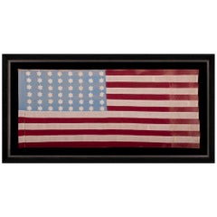 Vintage WWII 48 Star American Flag Made in France or Belgium to Welcome US Troops