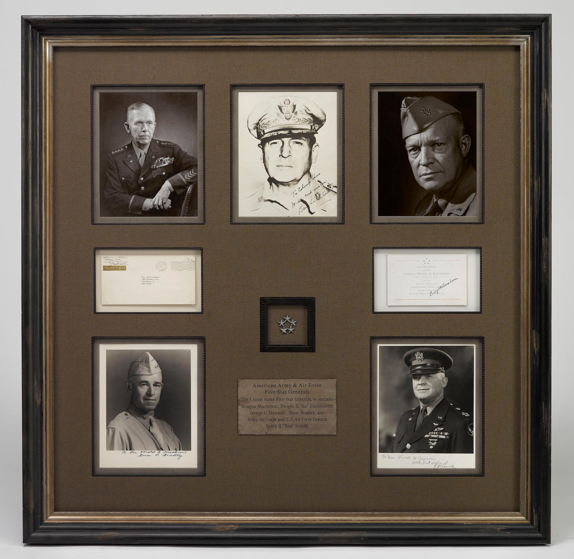 Paper WWII Five Star Generals Signature Collage