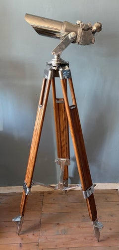WWII Binoculars on Stand