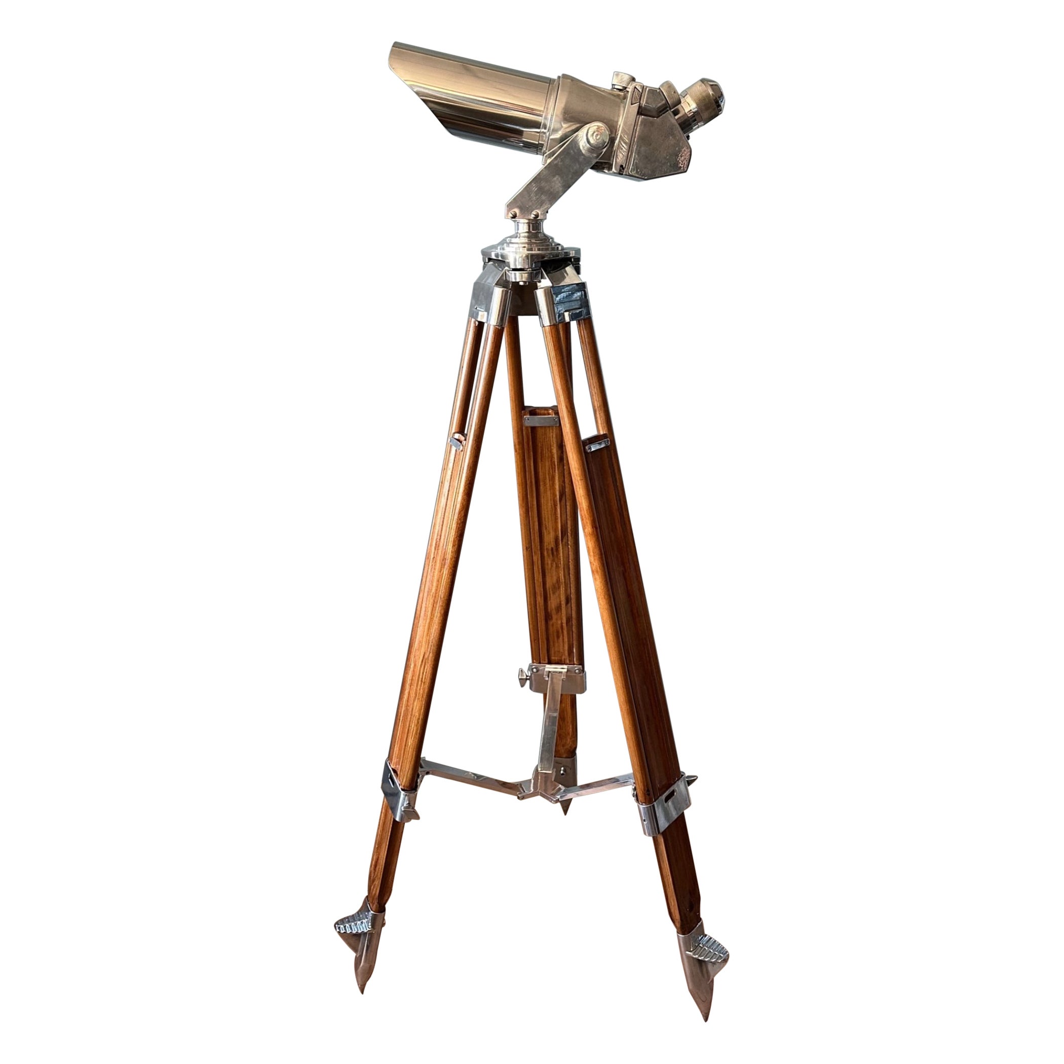 WWII Binoculars on Stand