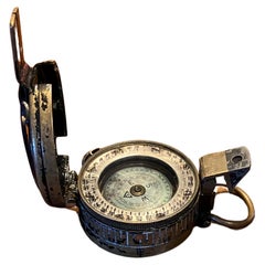 WWII Brass Pocket Compass, England, 1942