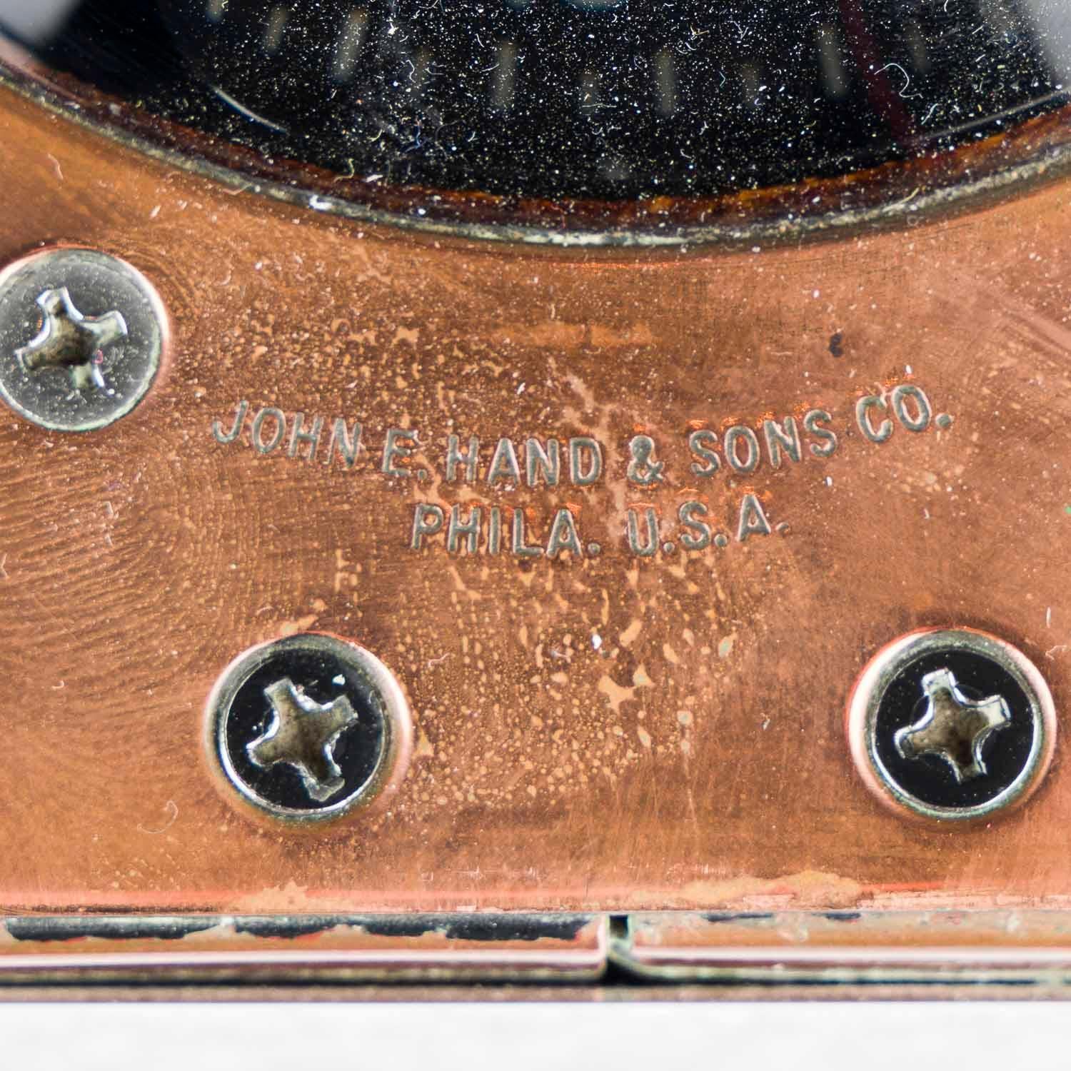 Rettungsbootkompass aus dem Zweiten Weltkrieg von Hands & Sons aus Philadelphia 1