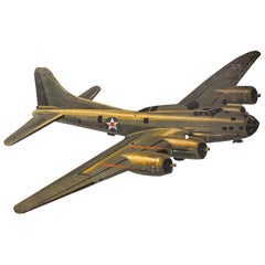 WWII-Era U.S. Army Air Corps Bomber Masonite Wall Display Cutout