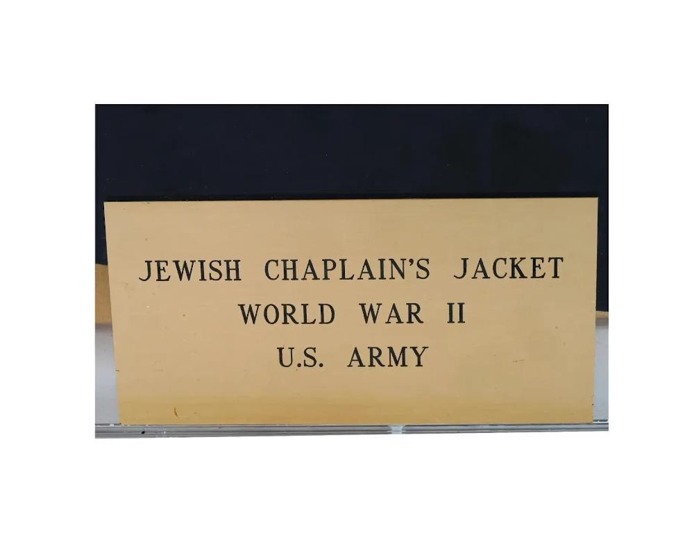 WWII Era Us Army Jewish Military Chaplains Jacket For Sale 2