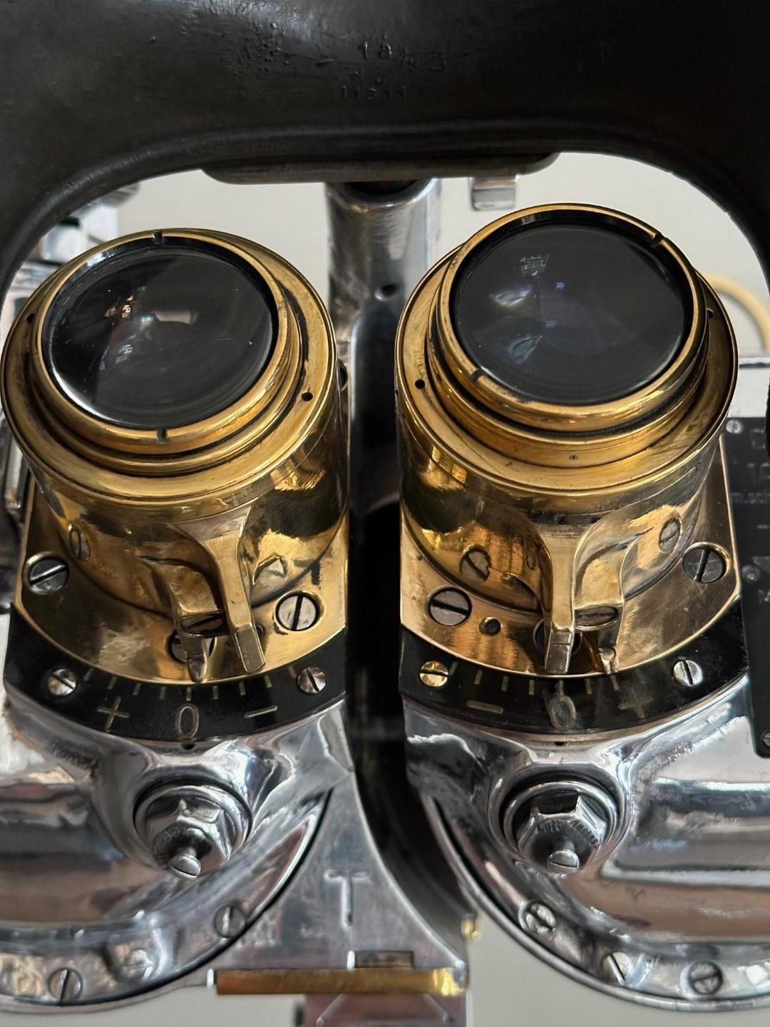 Aluminum WWII Kriegsmarine Binoculars 1940 -1945 For Sale