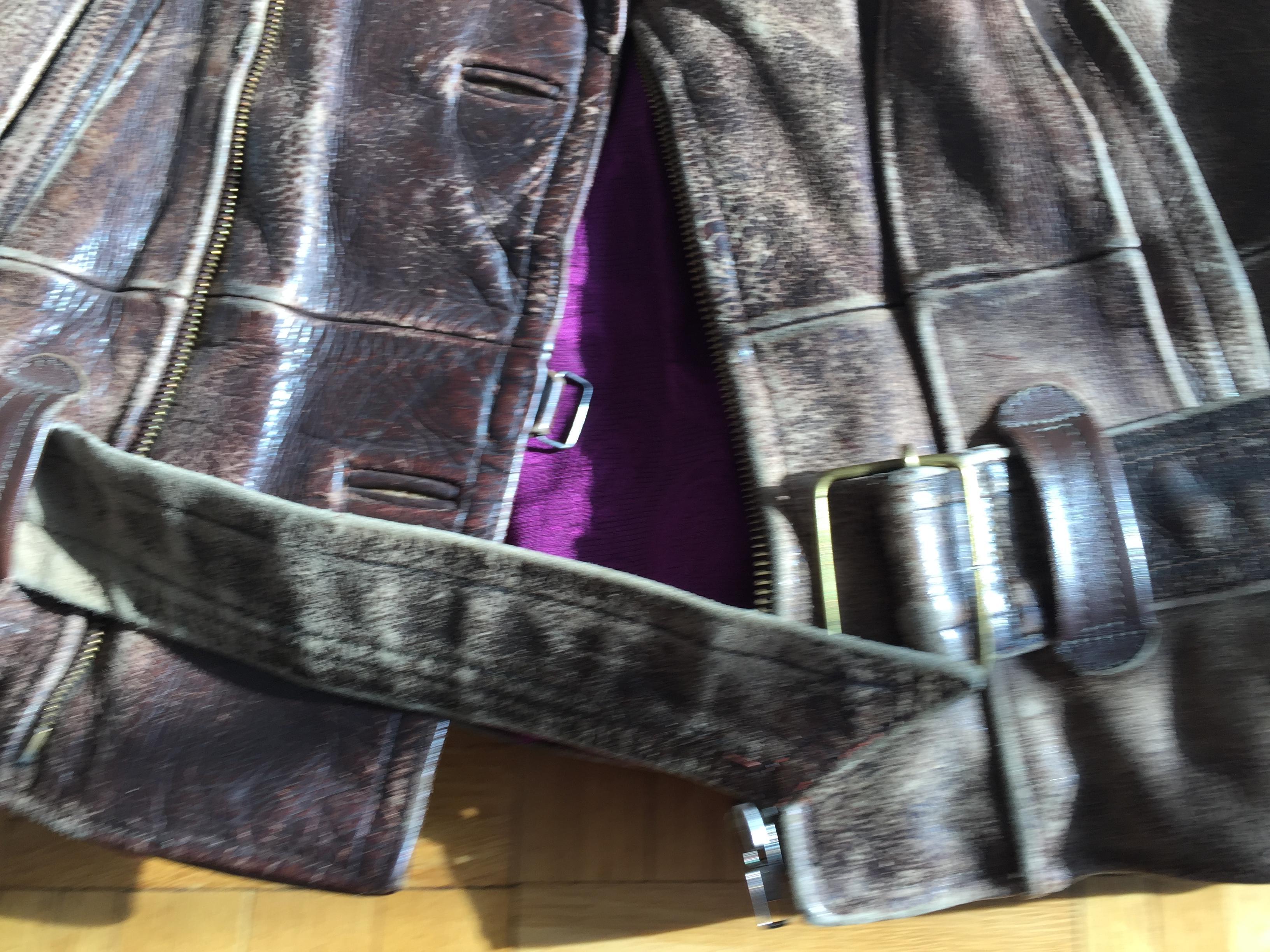 Mid-Century Modern Antique motorcycle Leather Jacket For Sale