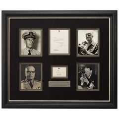 Battle of Midway Navy Admirals, Halsey, Nimitz, Fletcher, Spruance Autographs