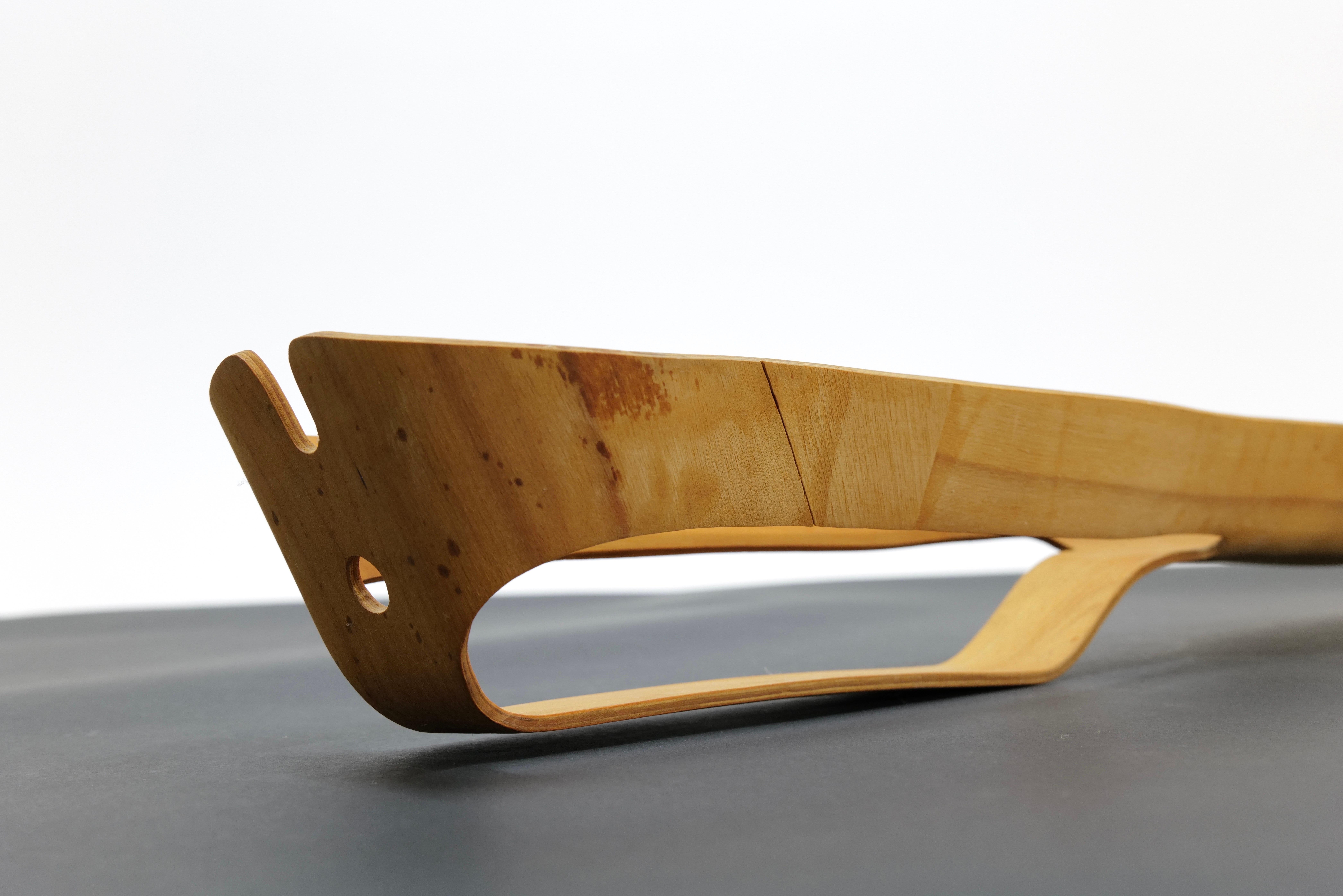 WWII Plywood Leg Splint by Charles Eames For Sale 7