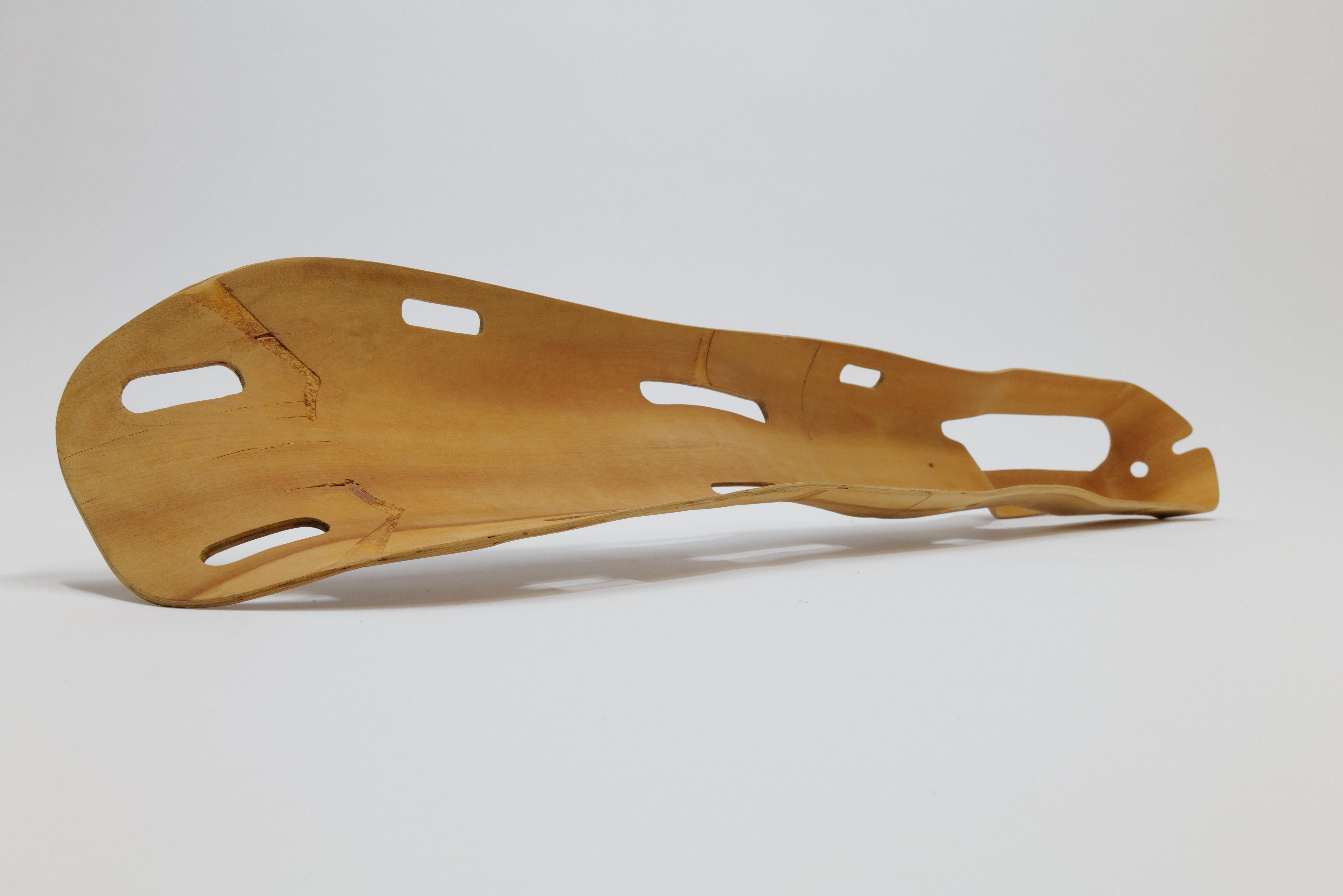 WWII Plywood Leg Splint by Charles Eames For Sale 8
