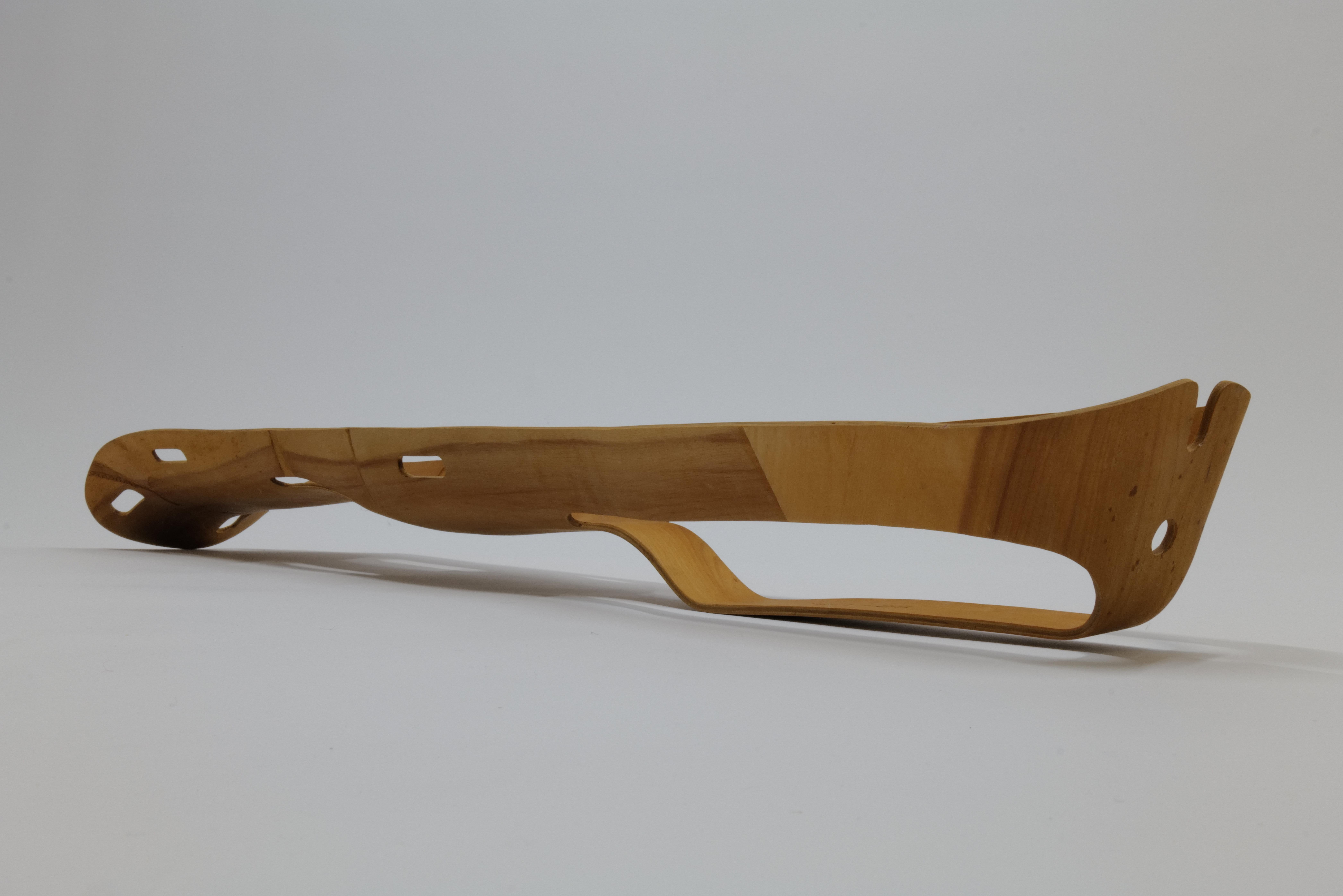 WWII Plywood Leg Splint by Charles Eames For Sale 9