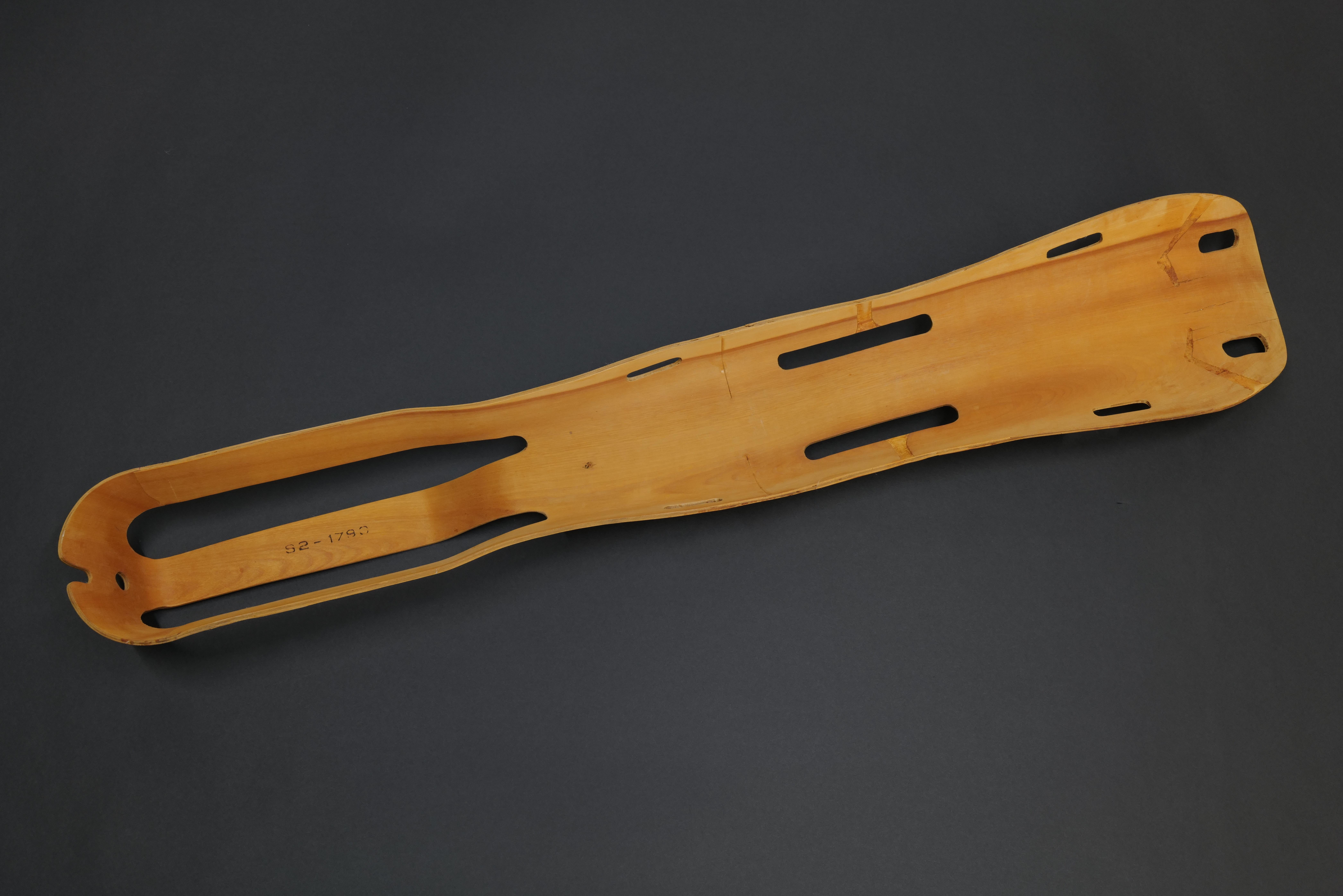WWII Plywood Leg Splint by Charles Eames For Sale 12