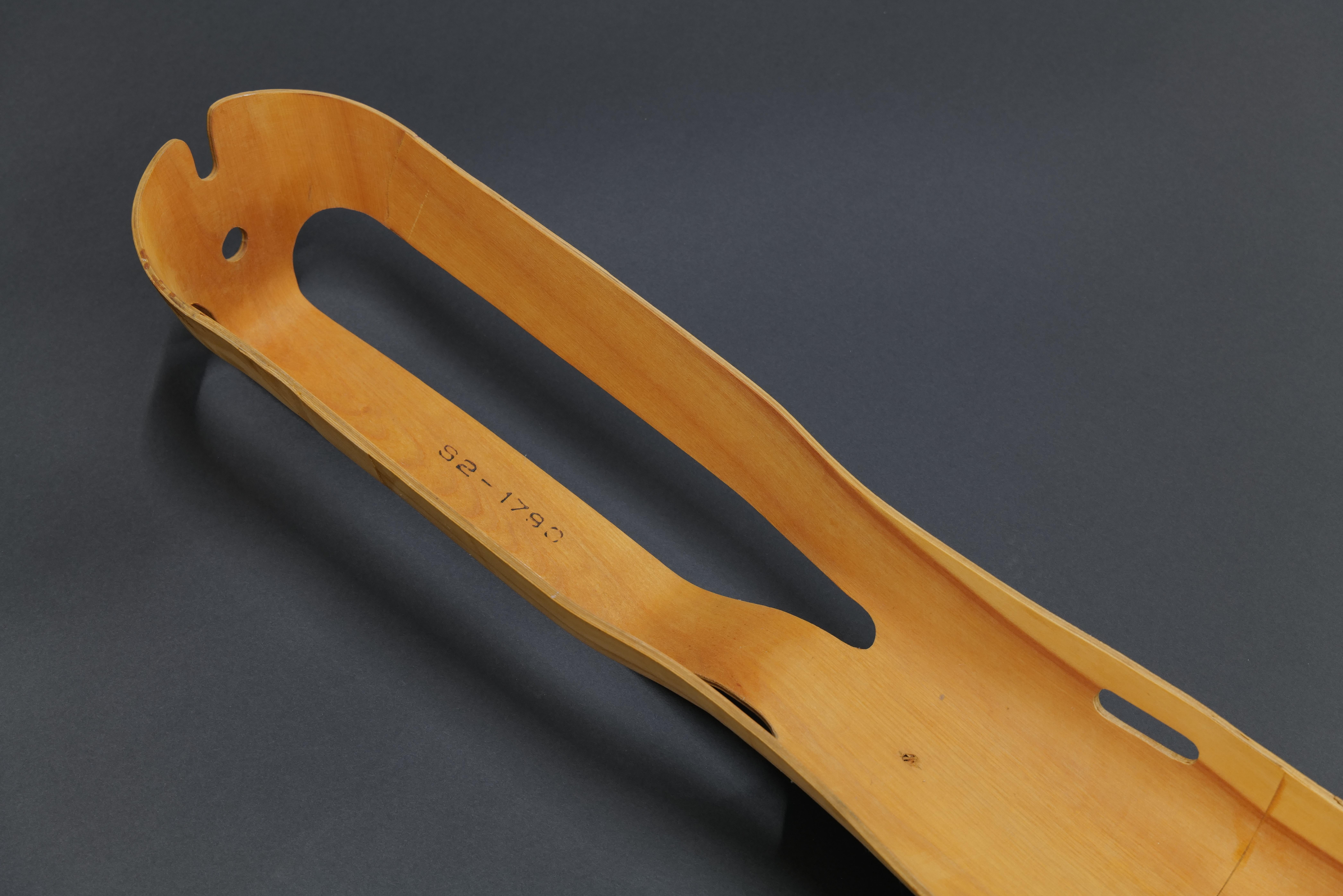 Mid-Century Modern WWII Plywood Leg Splint by Charles Eames For Sale