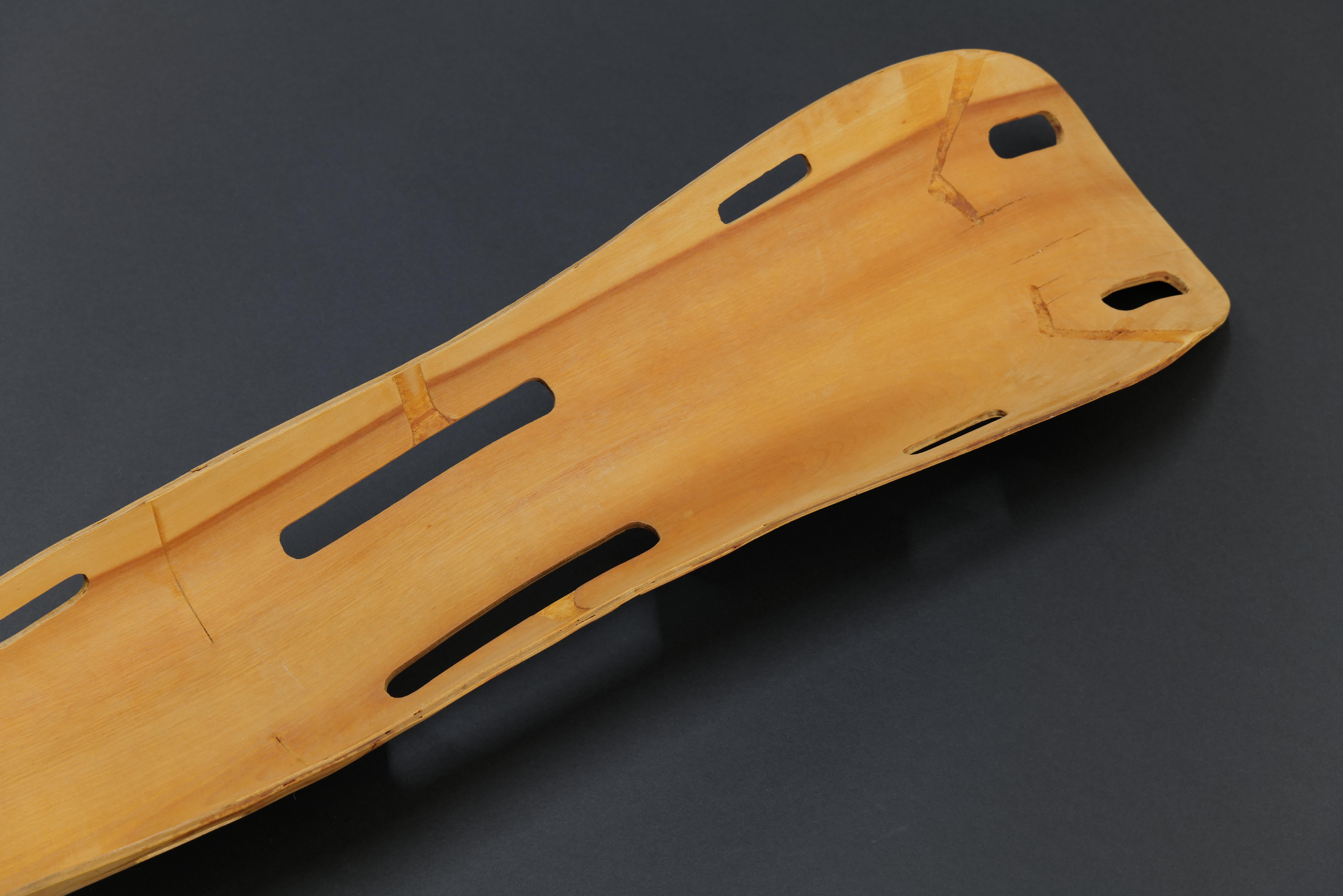 American WWII Plywood Leg Splint by Charles Eames For Sale